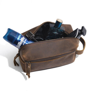 Spacious Toiletry bag with extra pockets and YKK metal zippers