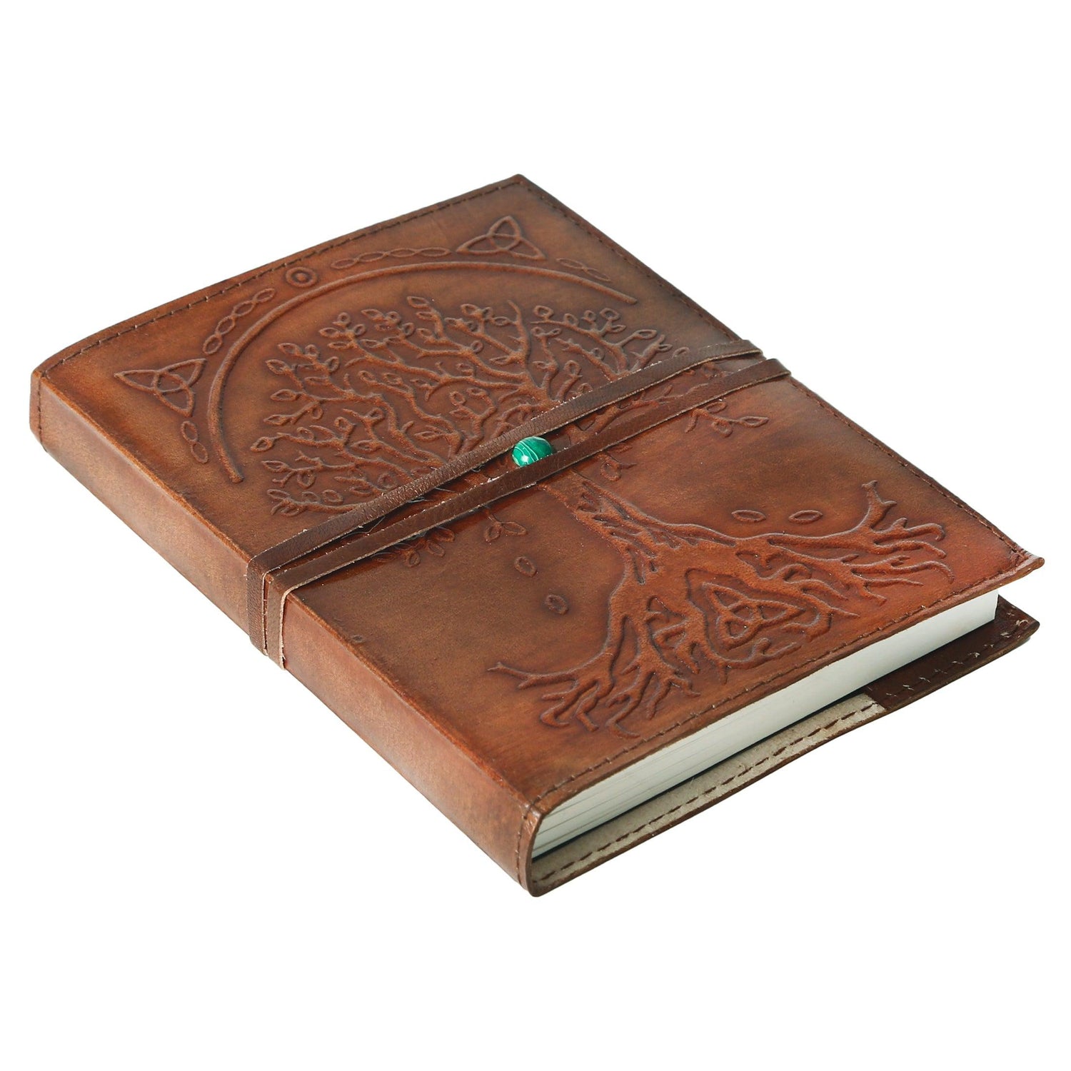 Handmade leather writing notebook