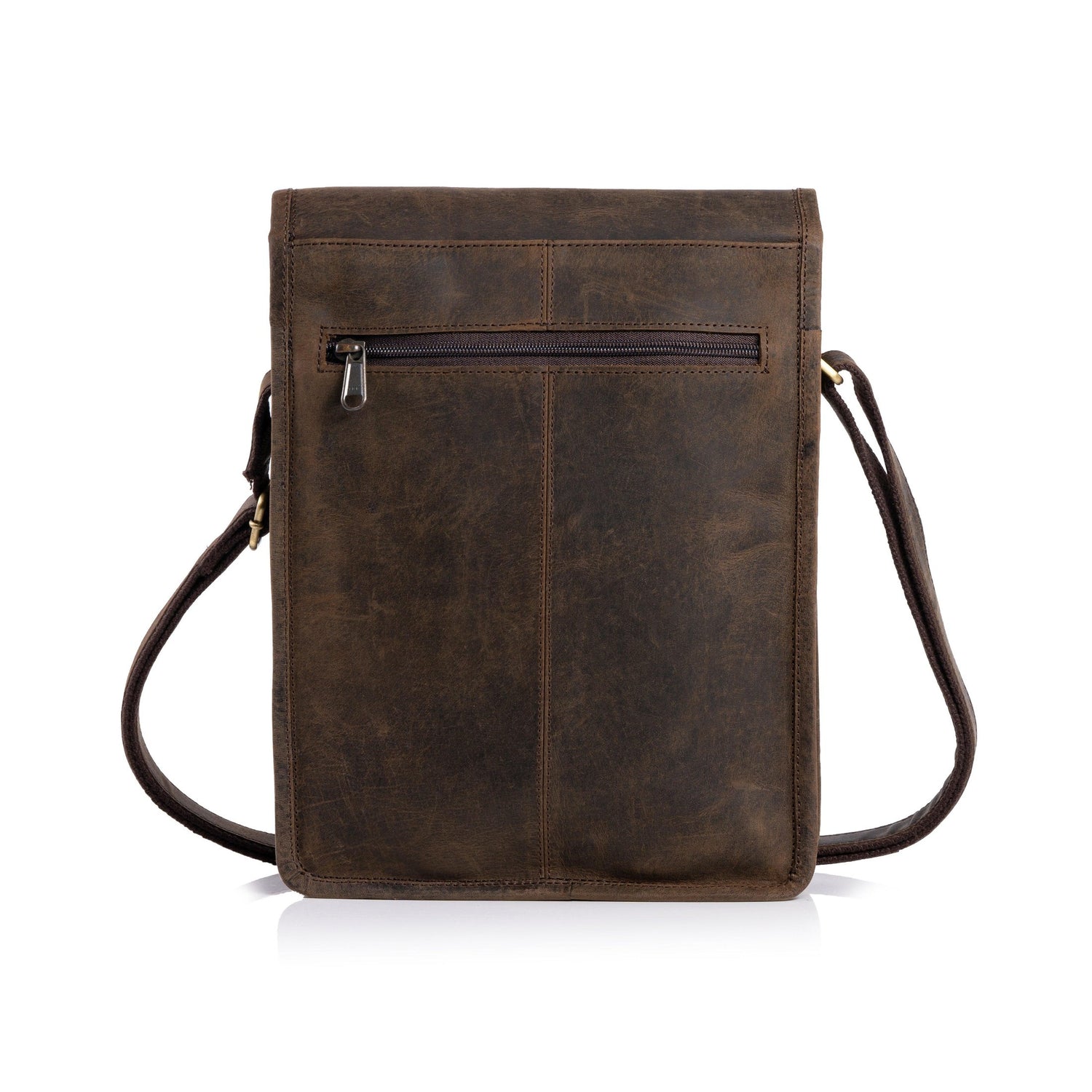11-inch leather satchel for men and women