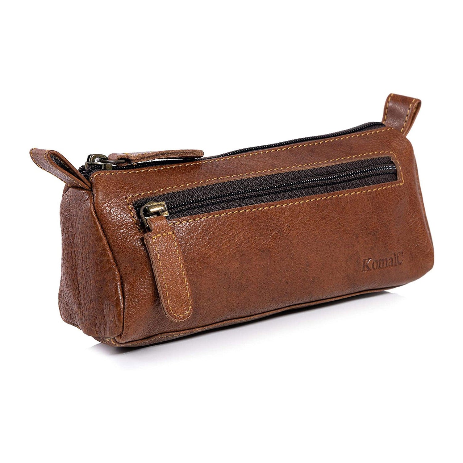 Buffalo leather pen case for school and office