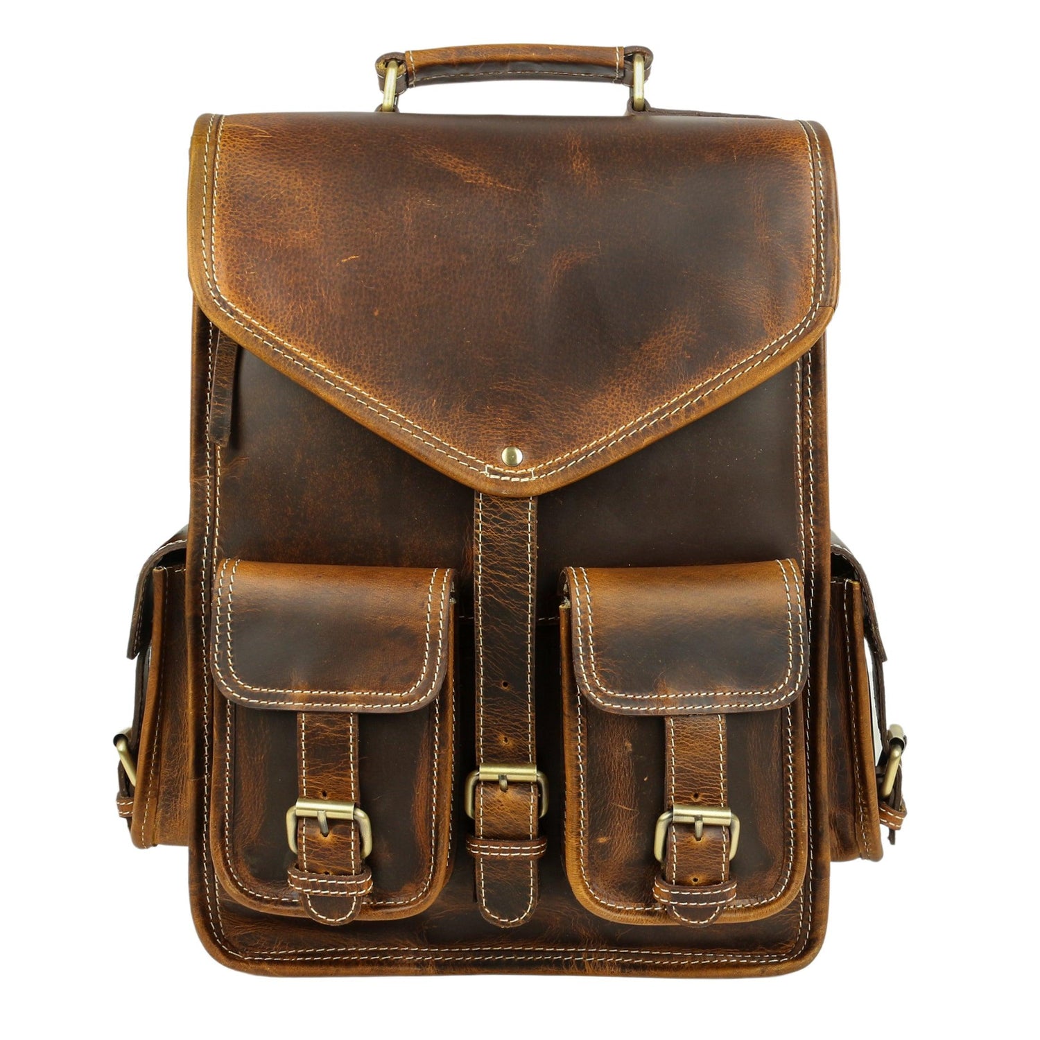 Leather Backpack Rucksack