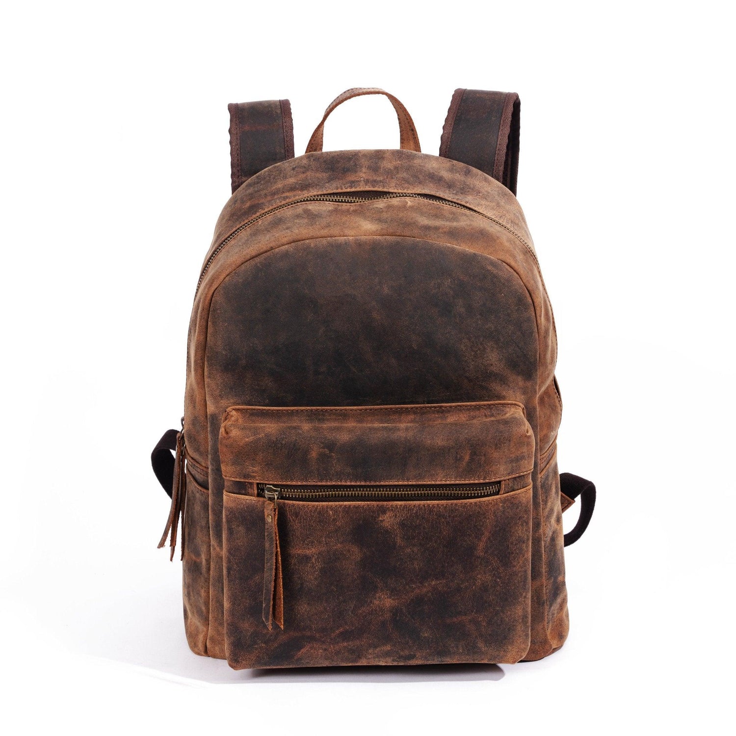 Best for Travel for Men and Women 17 Inch Leather Backpack