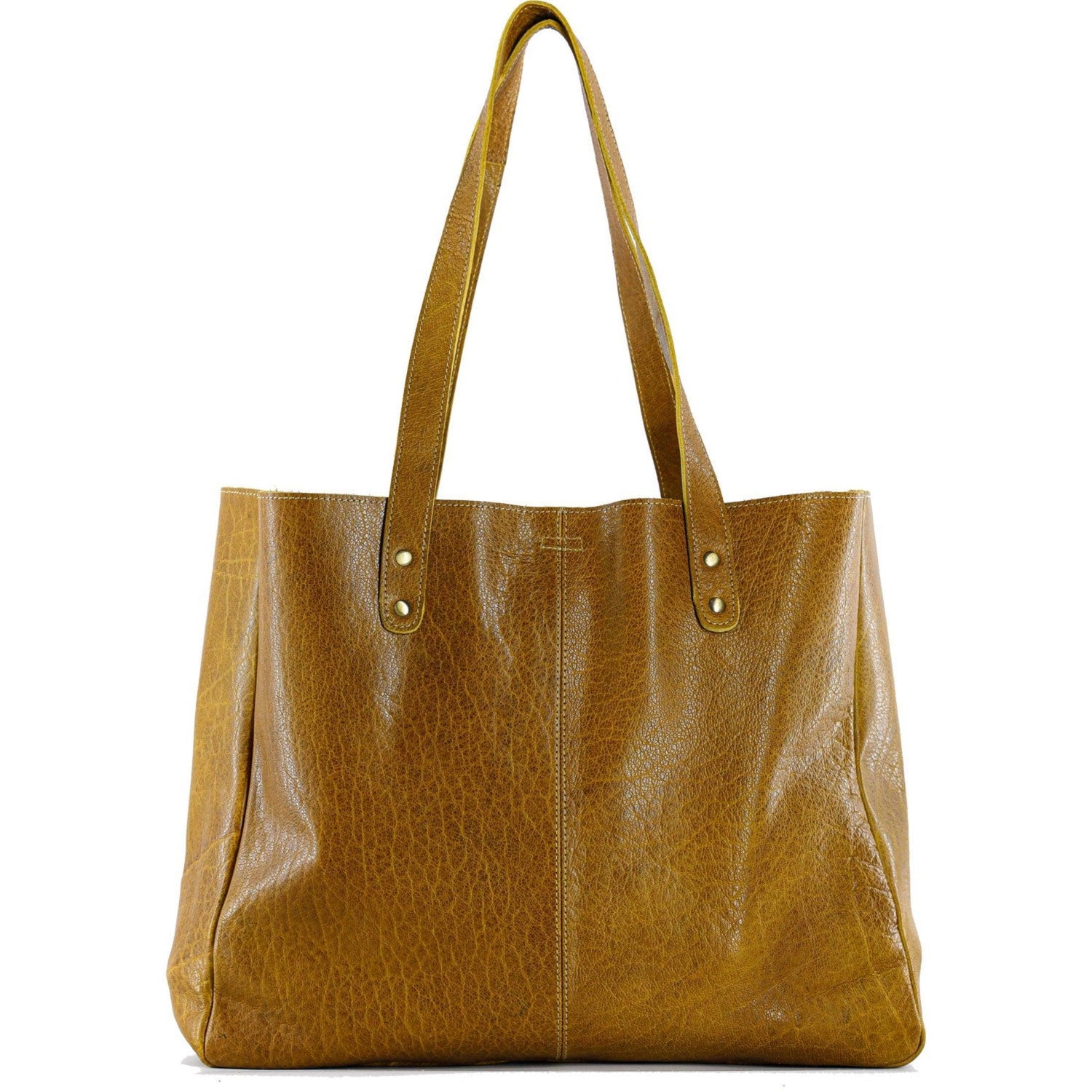 Luxor Gold leather tote bag