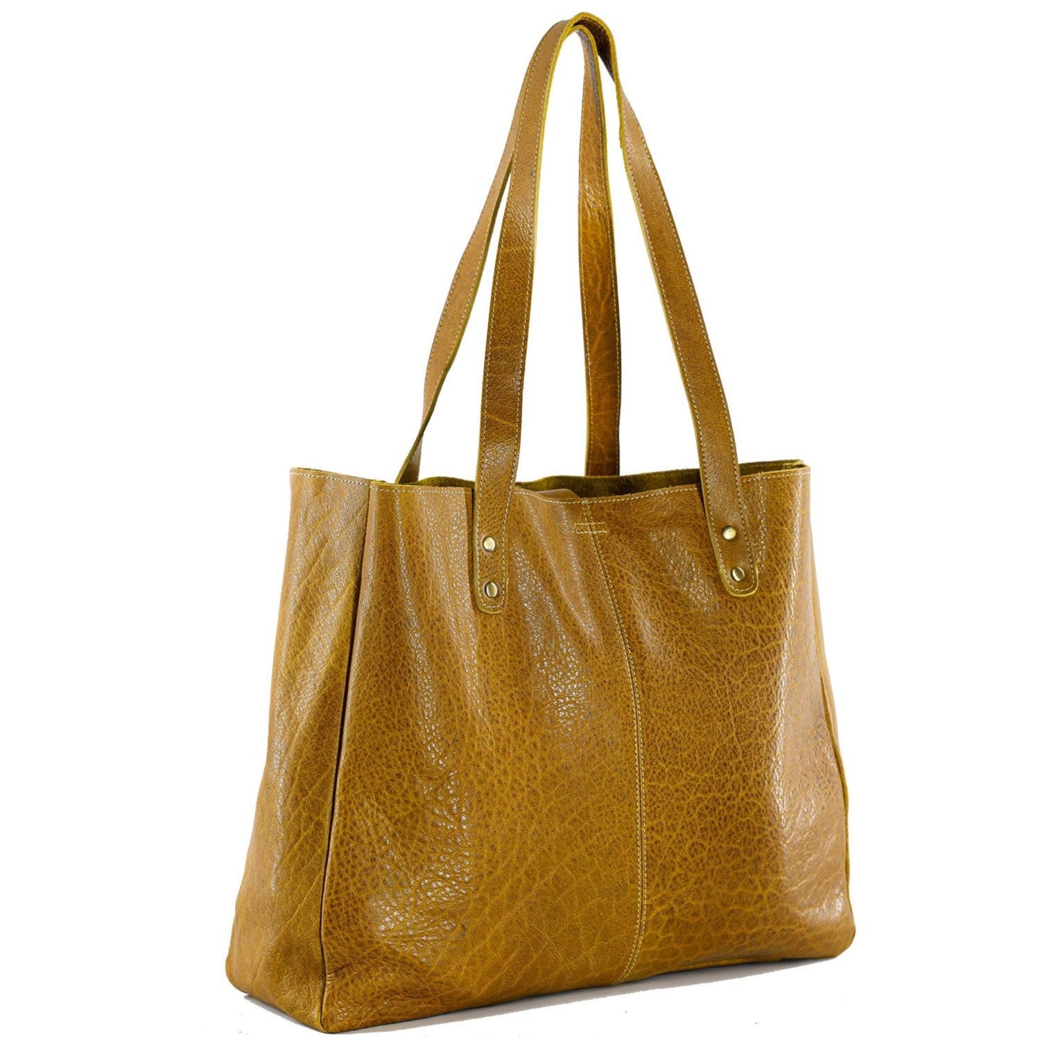 15-inch full-grain leather shoulder purse