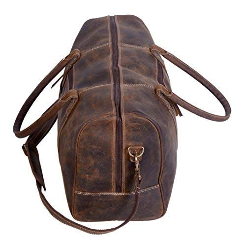 Vintage Leather Gym Bag or Duffle Bag Men's Luggage 