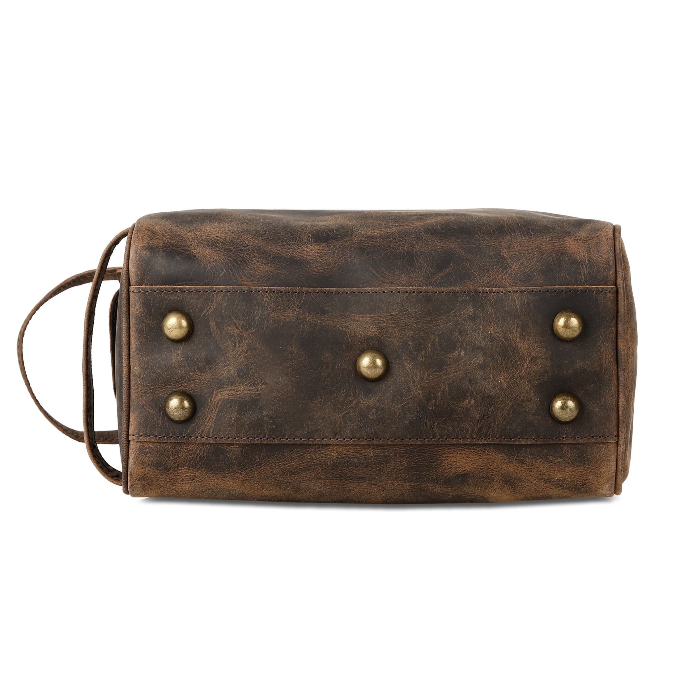 Buffalo leather dopp kit travel organizer