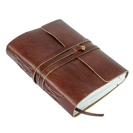 Cherry Red Handmade Leather Journal with unlined 240 Pages