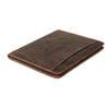 KomalC Leather Portfolio with Zipper Closure | Business Padfolio for Documents, Tablets & Accessories | Vintage Full-Grain Leather Organizer for Professionals