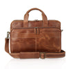 16 inch Leather Messenger Bag with Multiple Compartments for Essentials