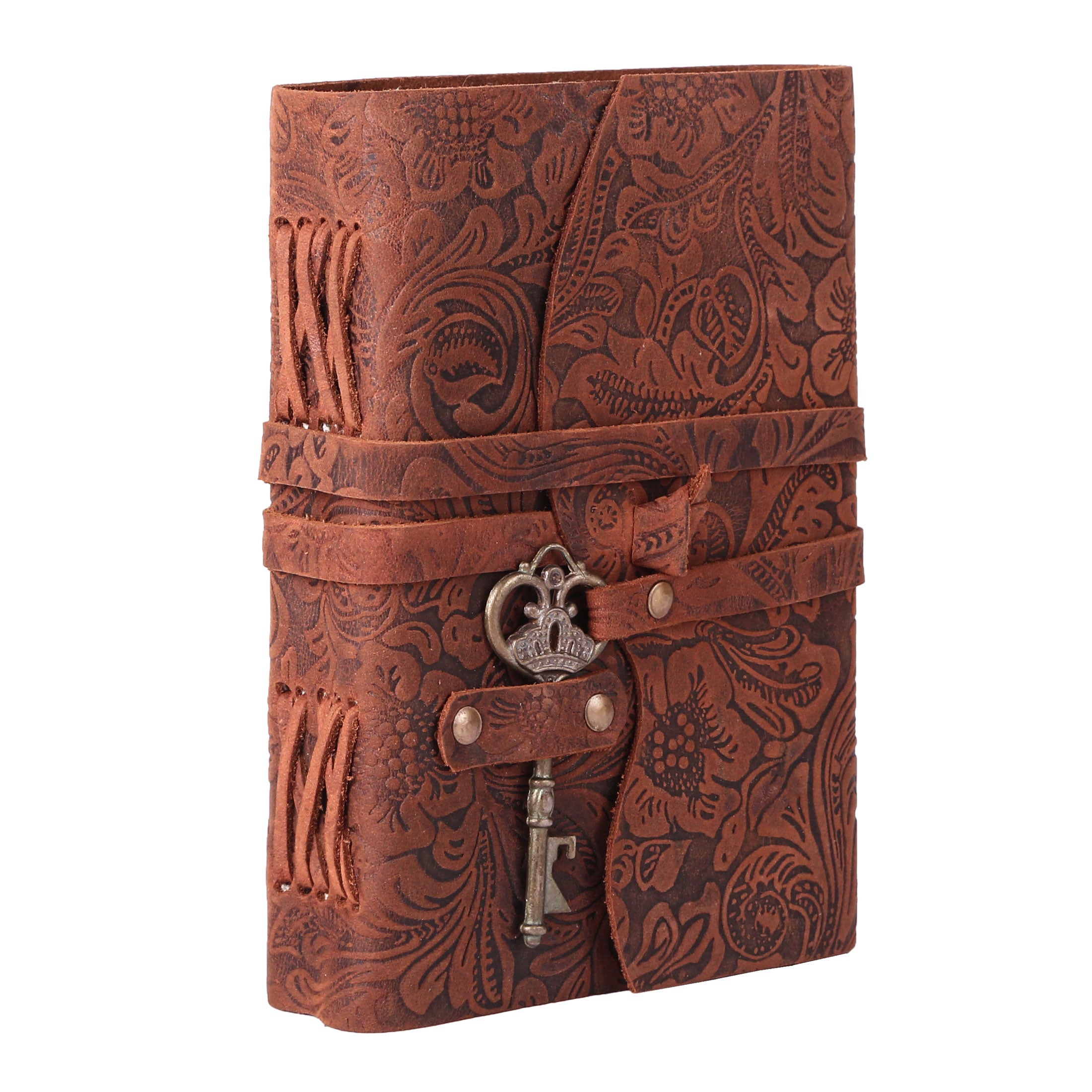 deckle edge journal with vintage key best for writers and artists 