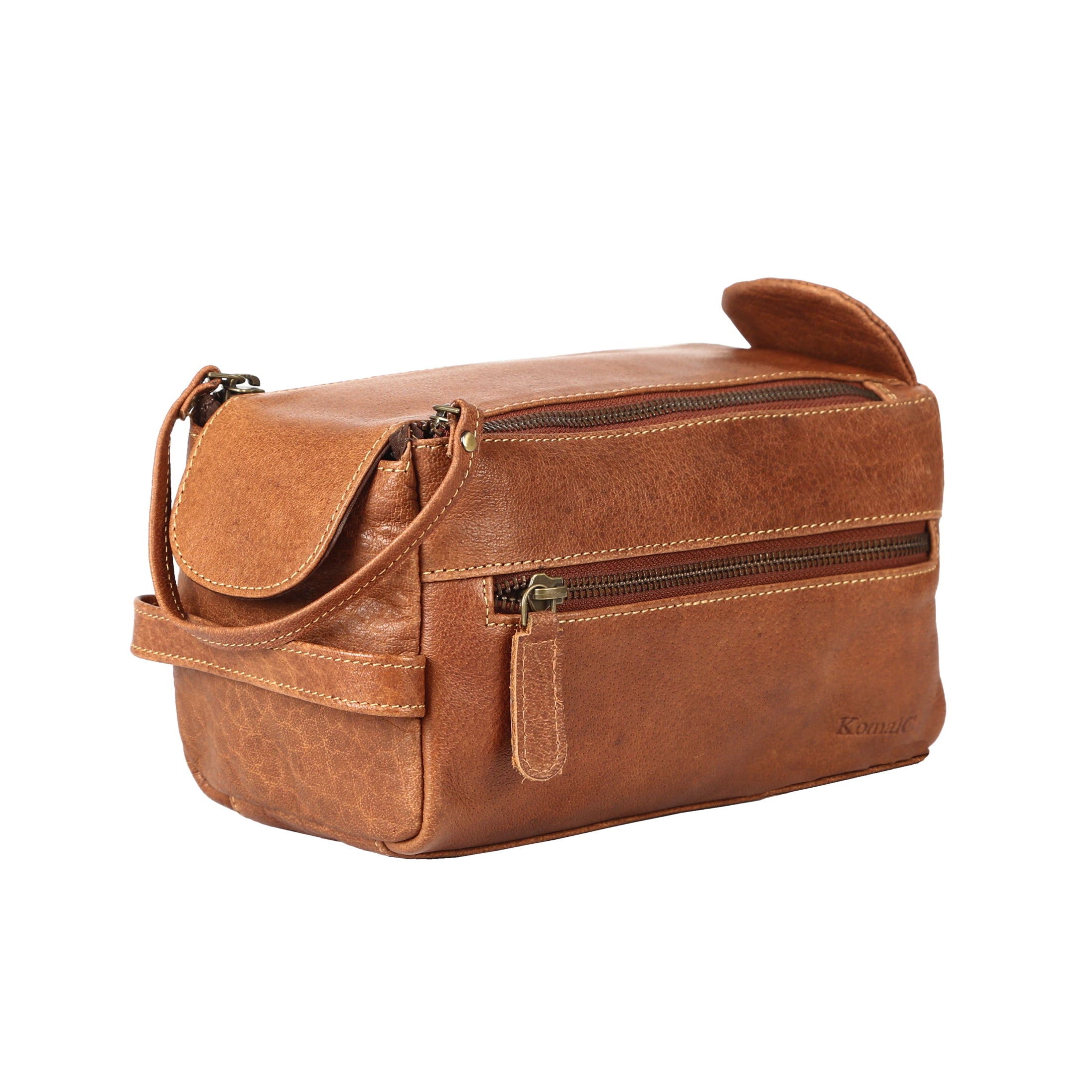 perfect leather toiletry bag for travel
