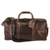 Leather Duffel Bag Travel Gym Sports Overnight Weekend cabin holdall by KomalC (Distressed Tan)