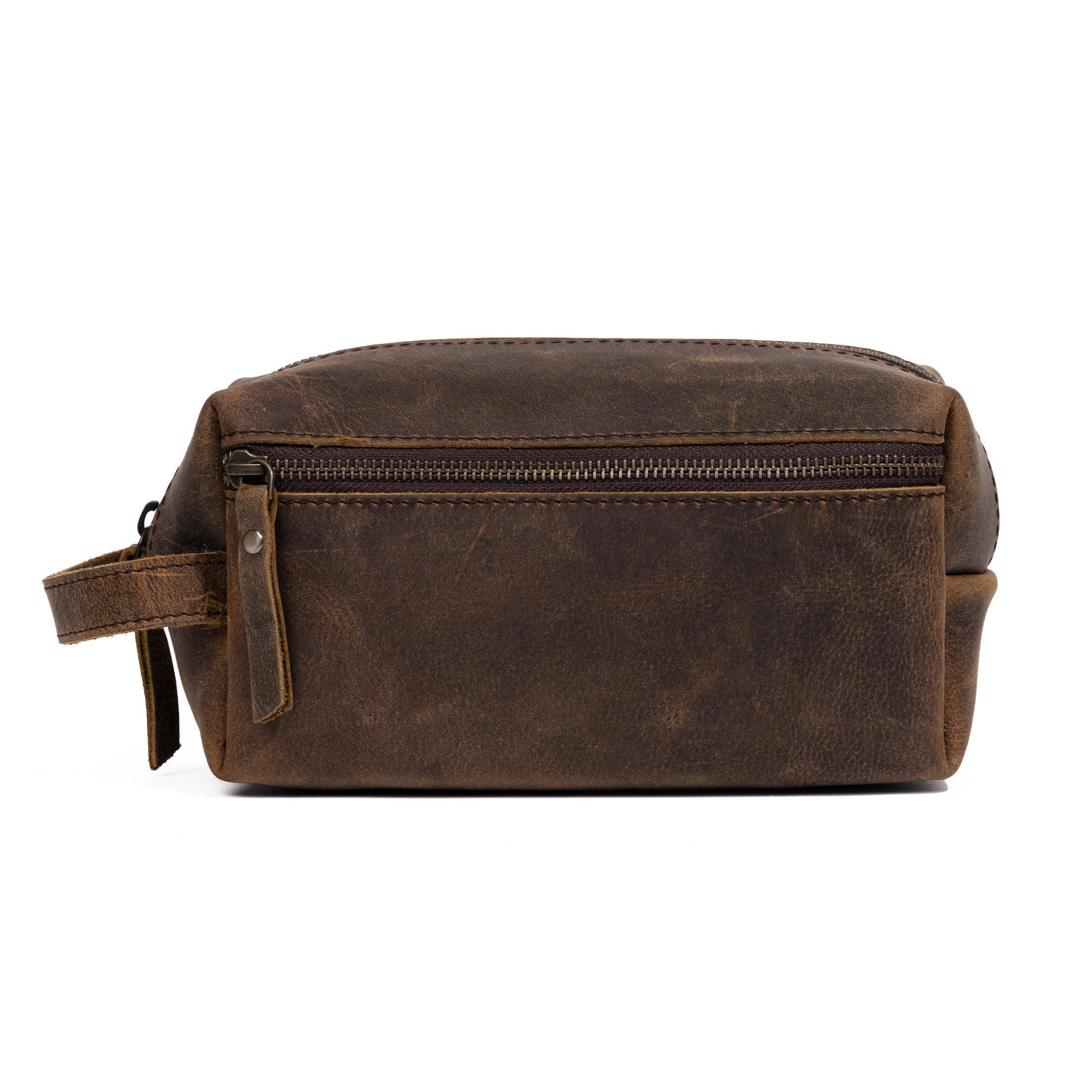 leather dopp kit for women
