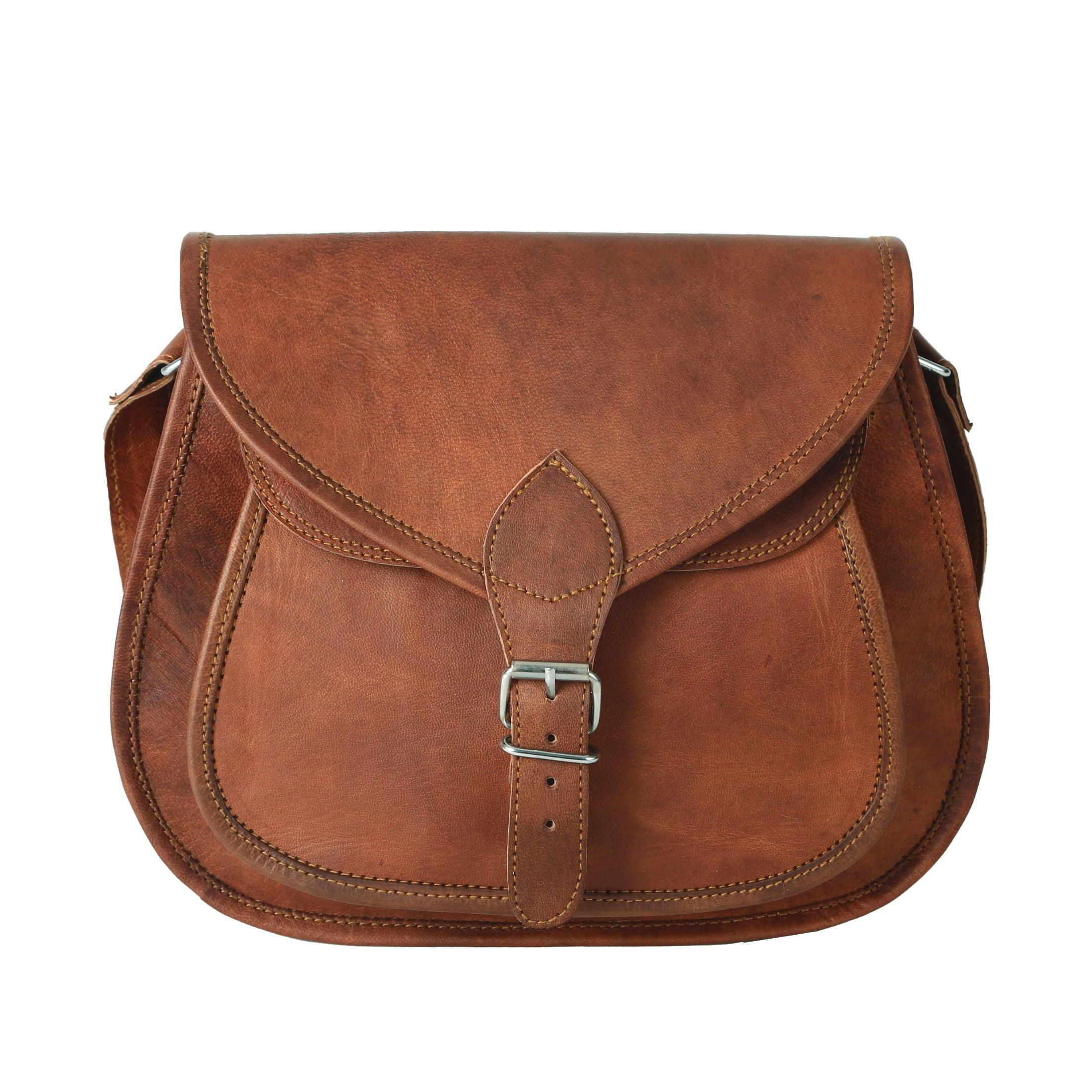 handcrafted leather crossbody bag 