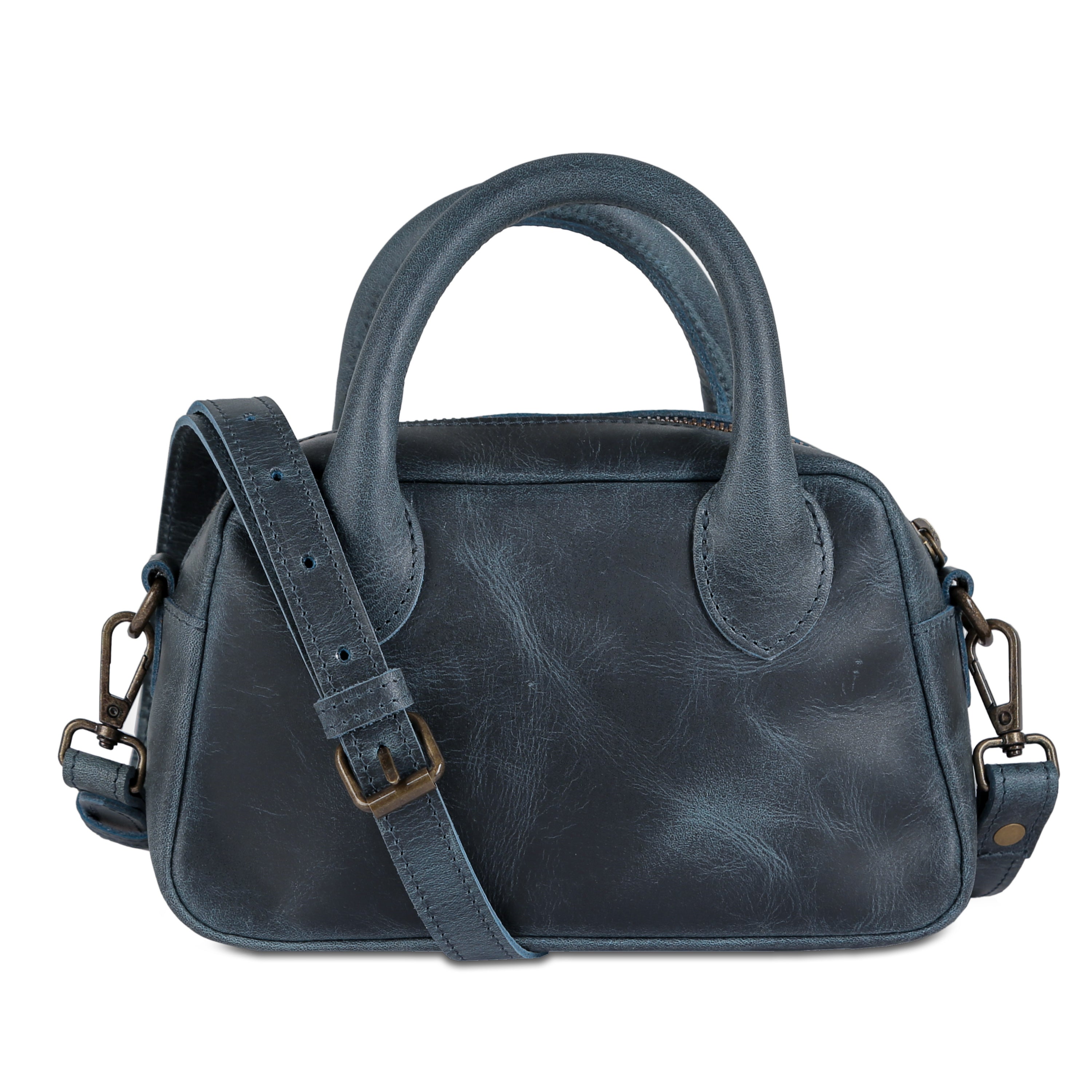 KomalC Mini Top Handle Crossbody Bag for Women – Leather Shoulder Handbag with Adjustable Strap