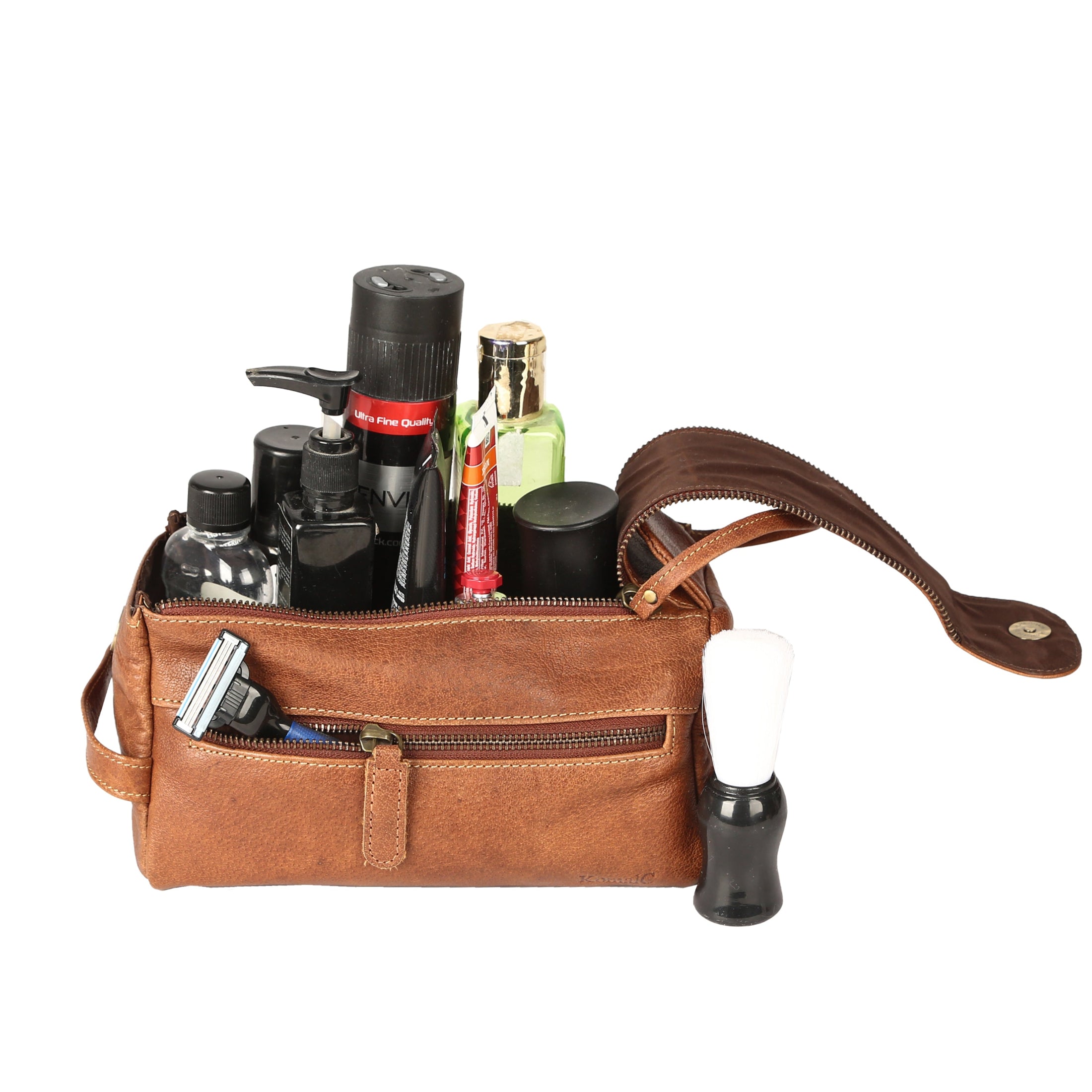 perfect leather toiletry bag