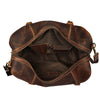 Leather Duffel Bag Travel Gym Sports Overnight Weekend cabin holdall by KomalC (Distressed Tan)