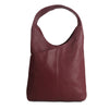Leather Women's Tote bag/Ladies Purse/Travel Shopping Bag Hobo Carry Shoulder Bag Multipurpose Handbag (Burgundy)