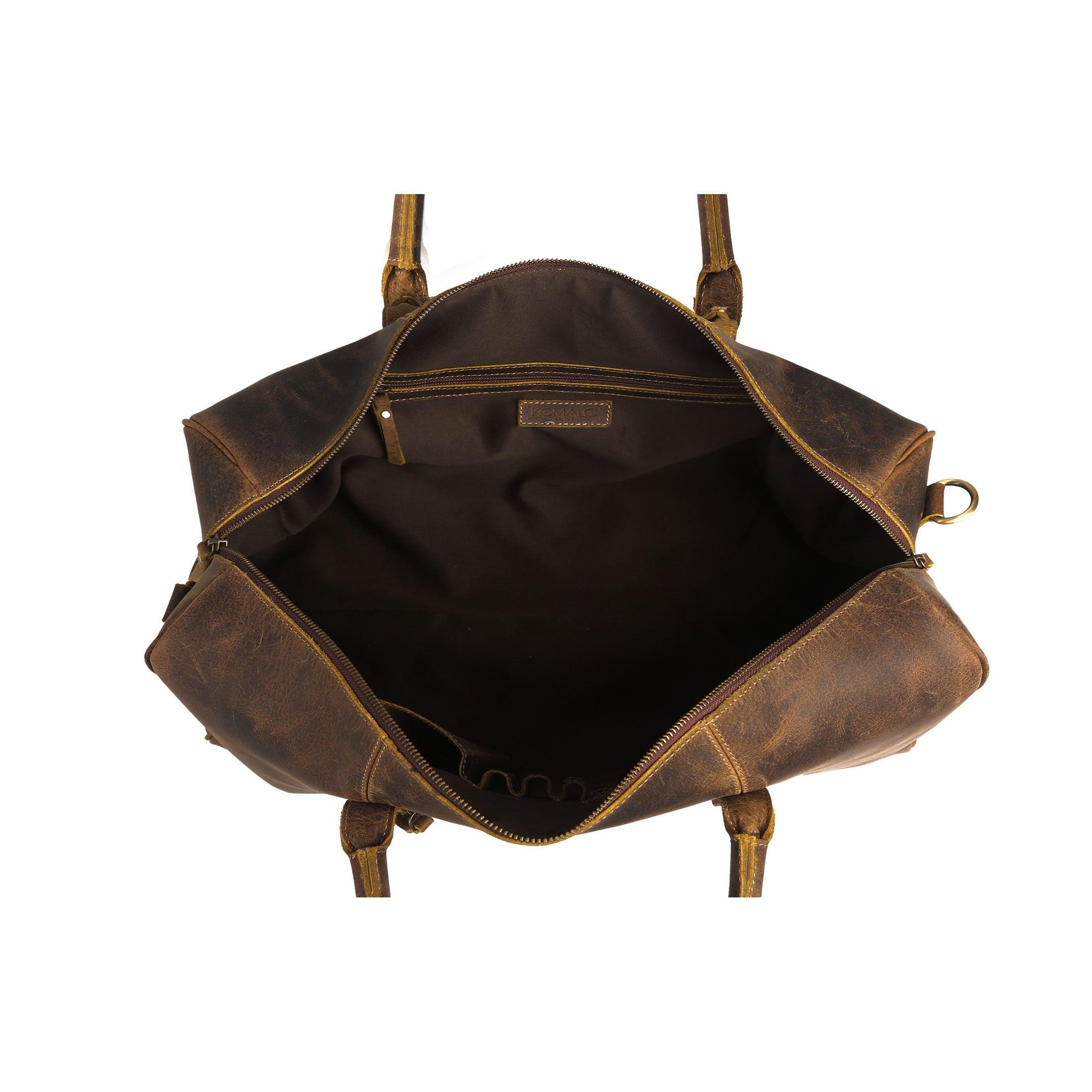 Komal's passion leather duffle bag sale