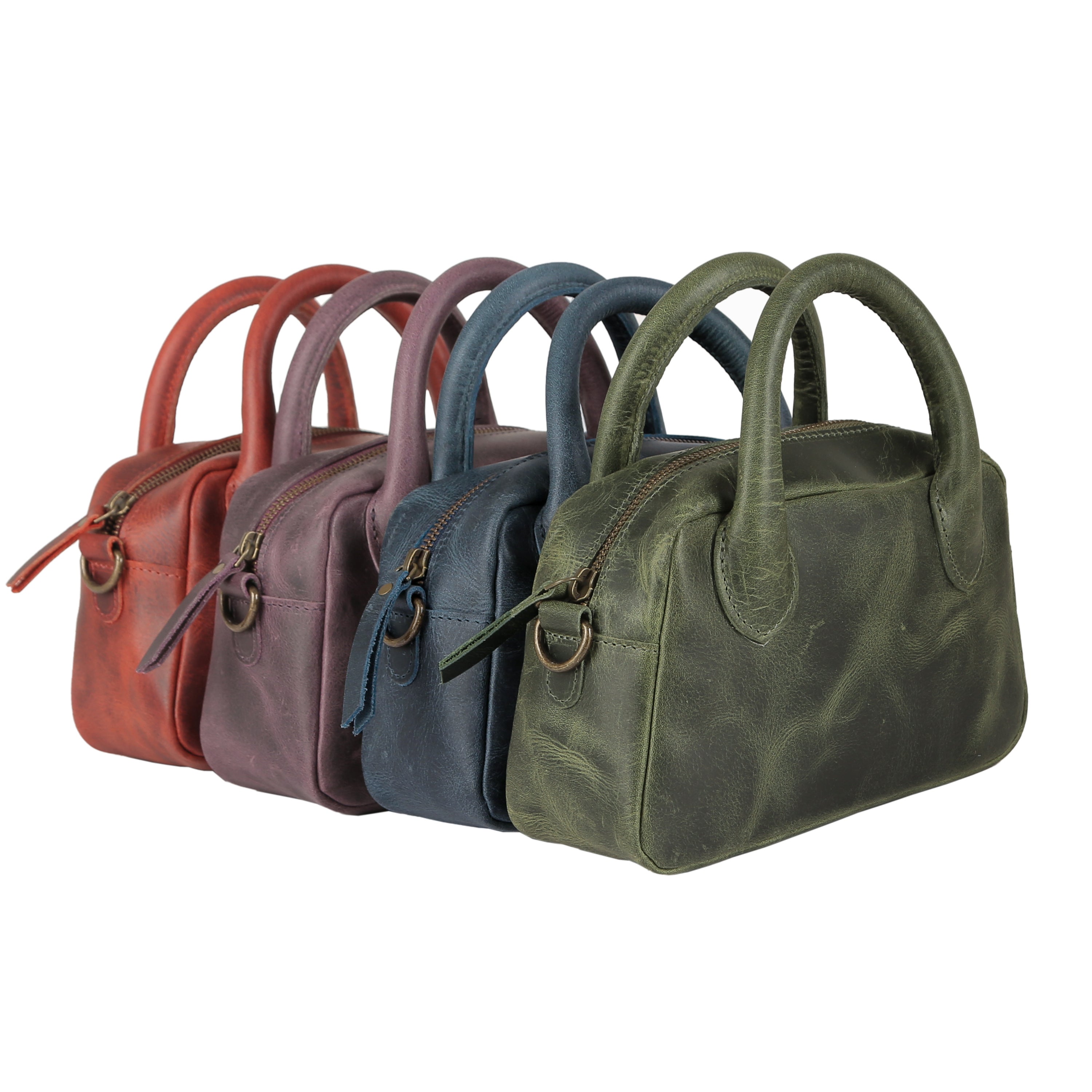 KomalC Mini Top Handle Crossbody Bag for Women – Leather Shoulder Handbag with Adjustable Strap