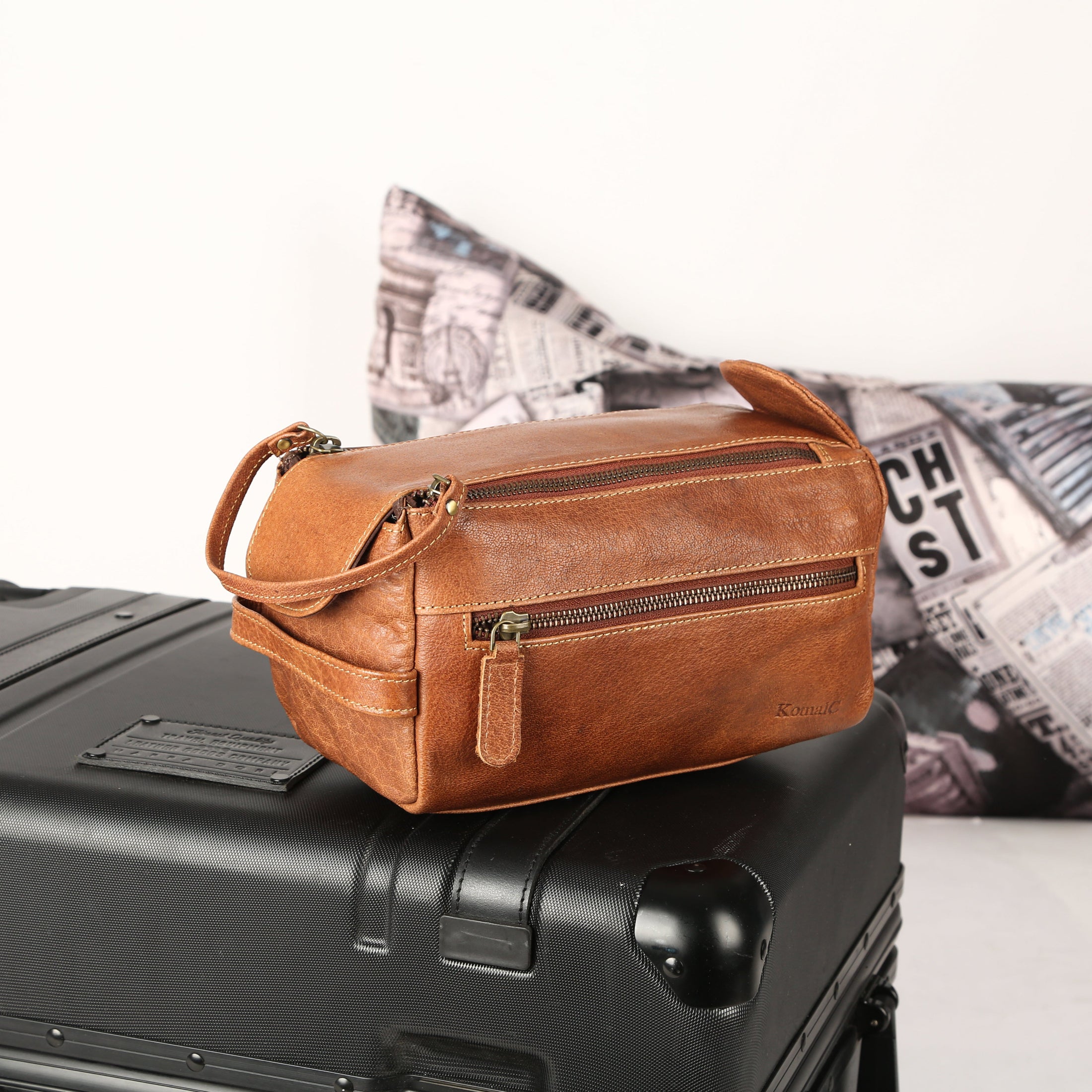 best leather dopp kit for travel use