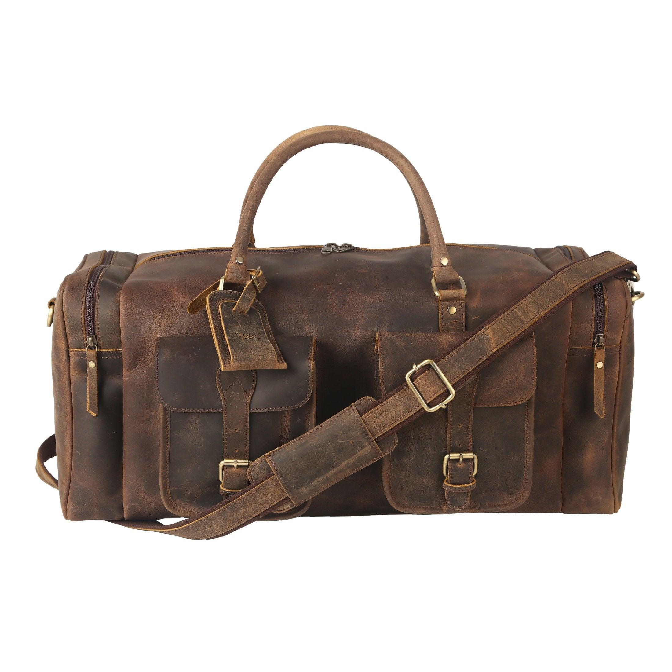 Leather Duffel Bag with Wheels Leather Duffel Bag with Wheels