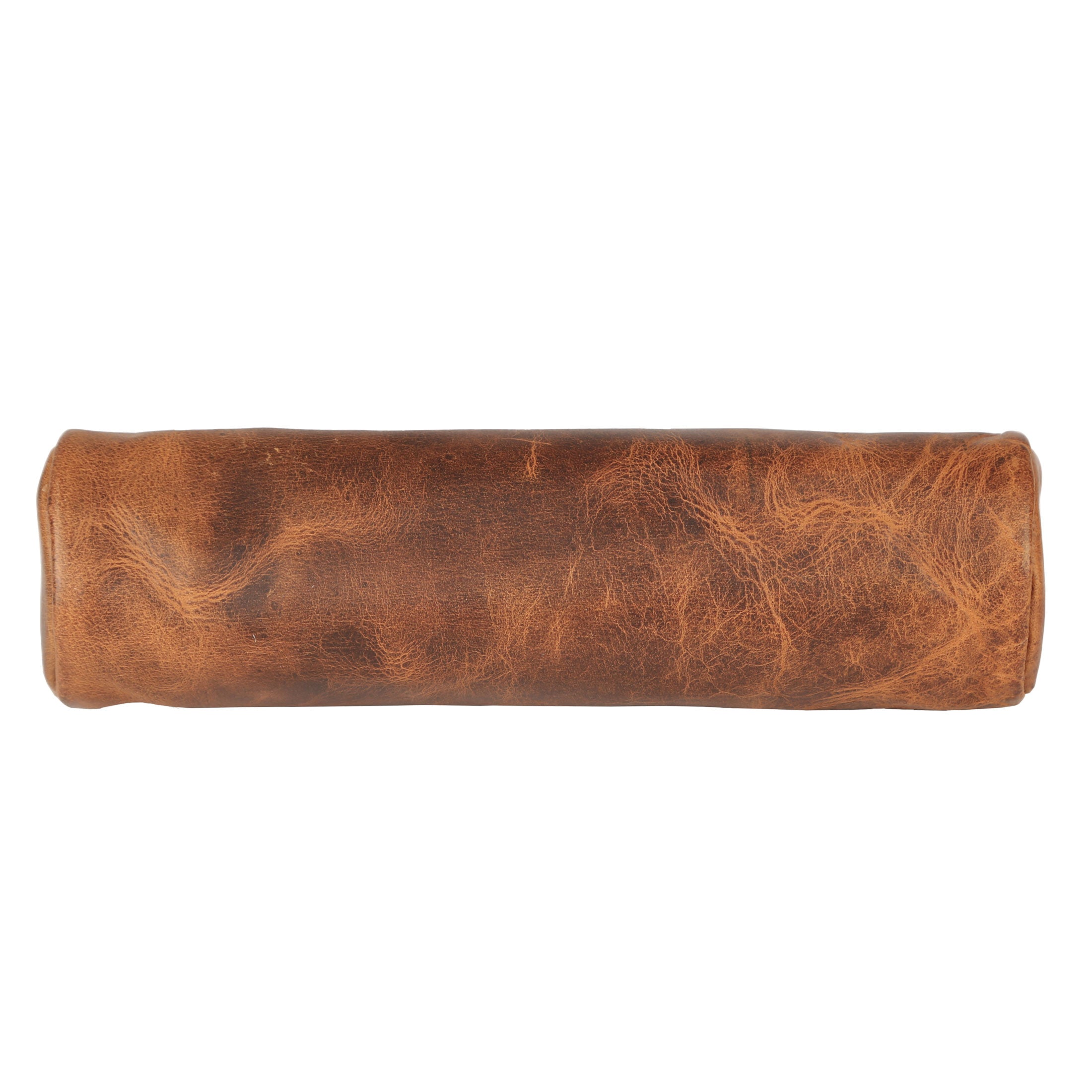 Vintage Leather Pencil Case – Handmade 9” Zipper Pouch for Office, School, or Travel | Slim Leather Organizer for Pens & Accessories