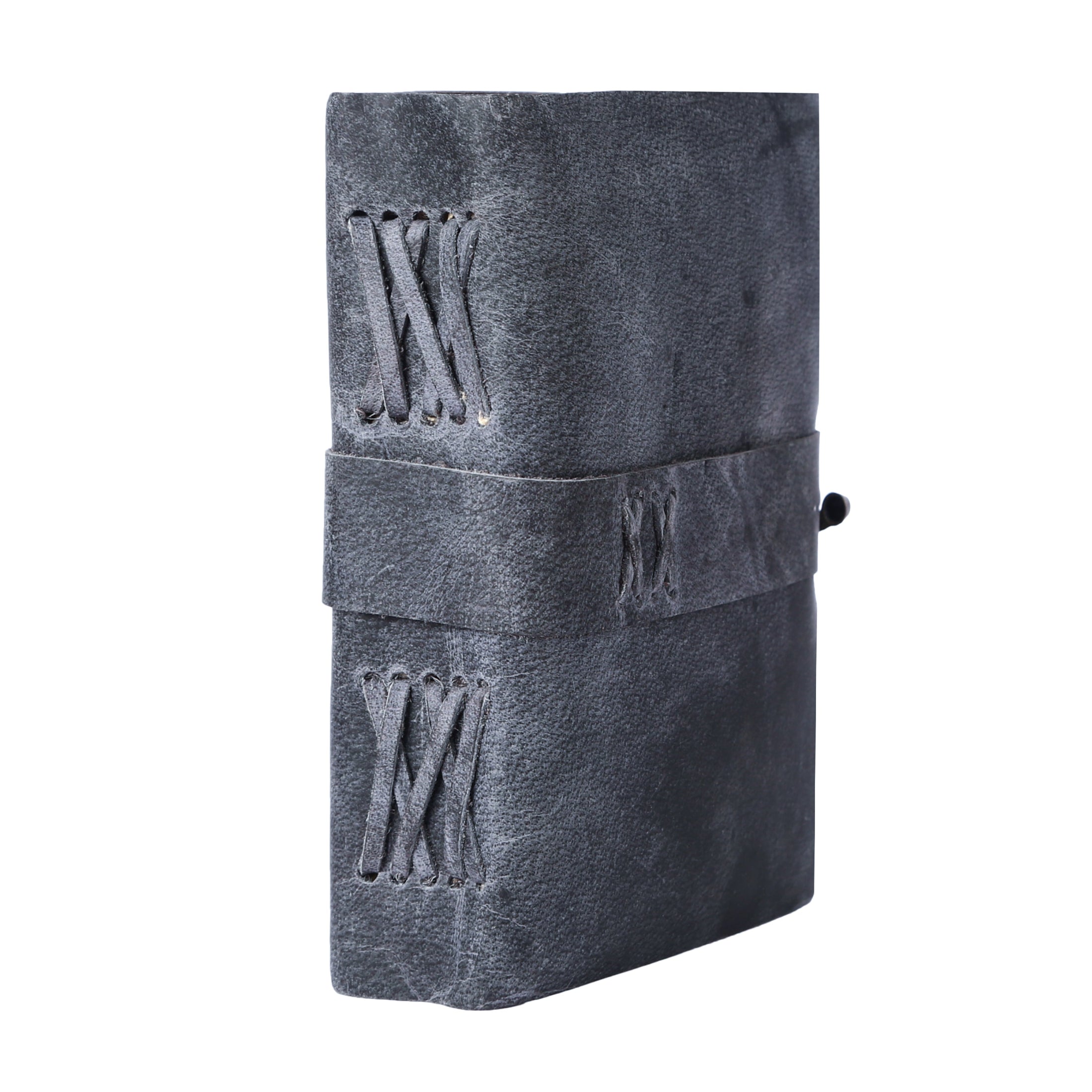 Handmade leather journal with 200 deckle edge pages