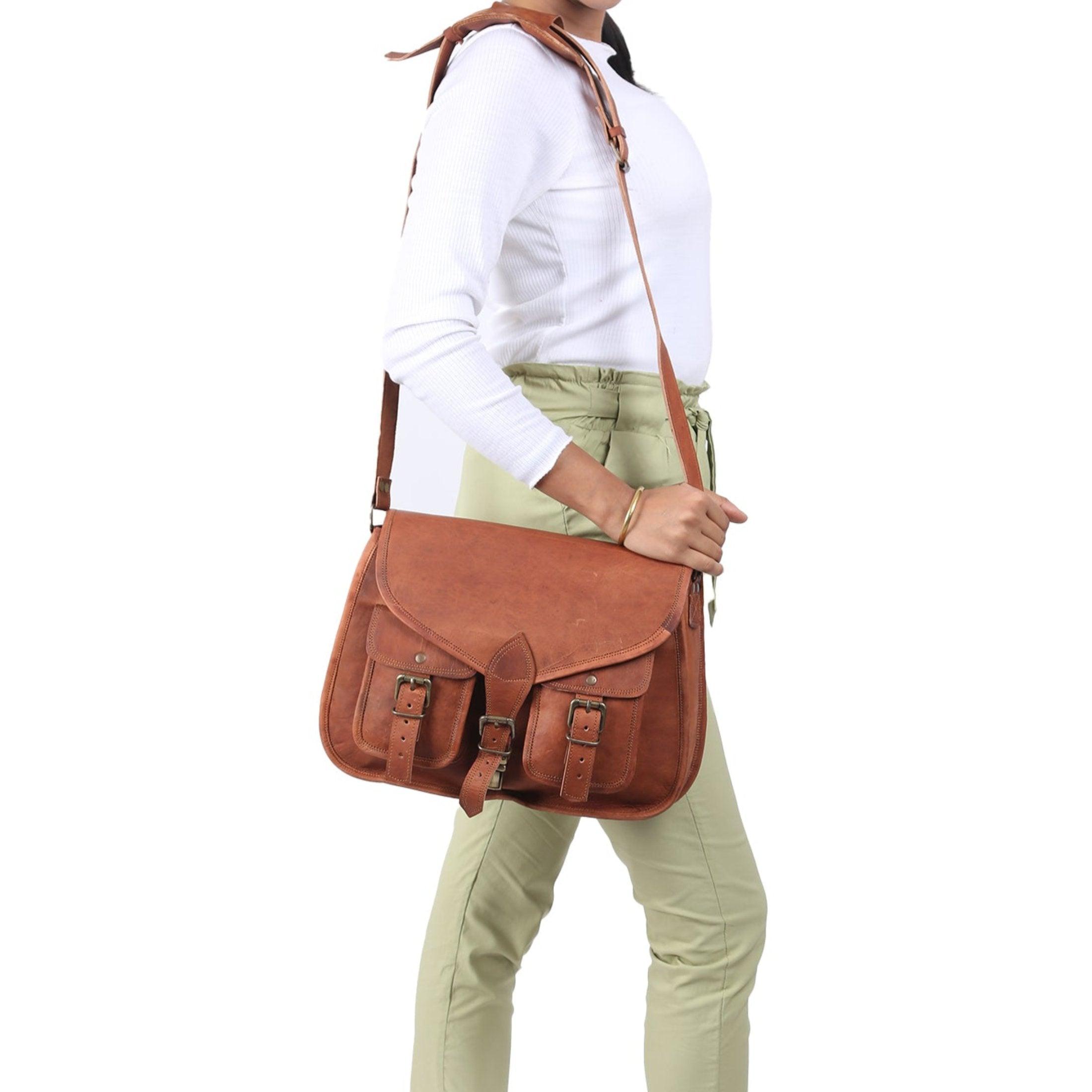 Durable ladies’ leather handbag