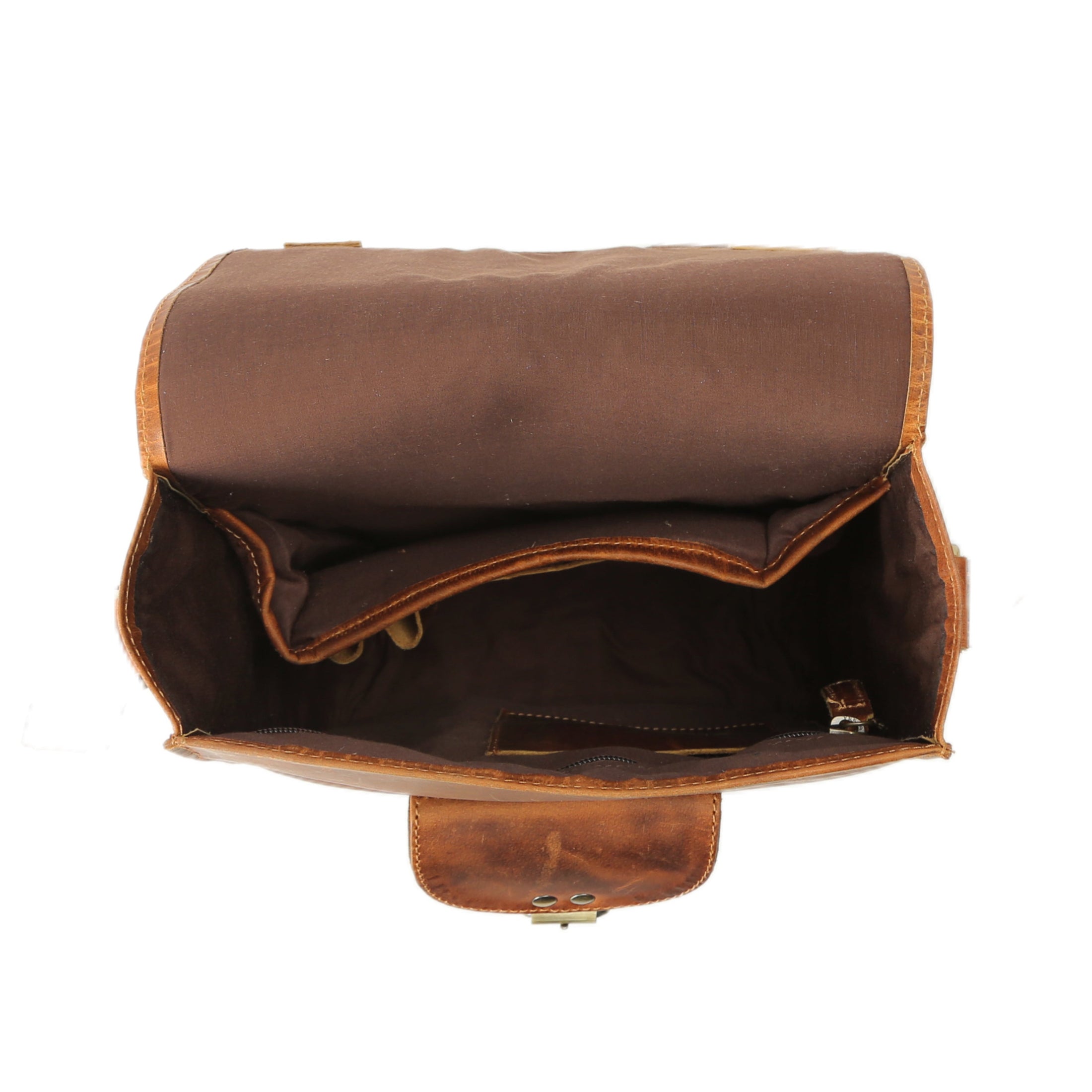 KomalC Genuine Leather 11 Inch Crossbody Satchel Bag – Vertical Shoulder Bag with Front Pocket, Zipper Compartments & Tablet Sleeve | Handmade Small Messenger Purse for Men & Women