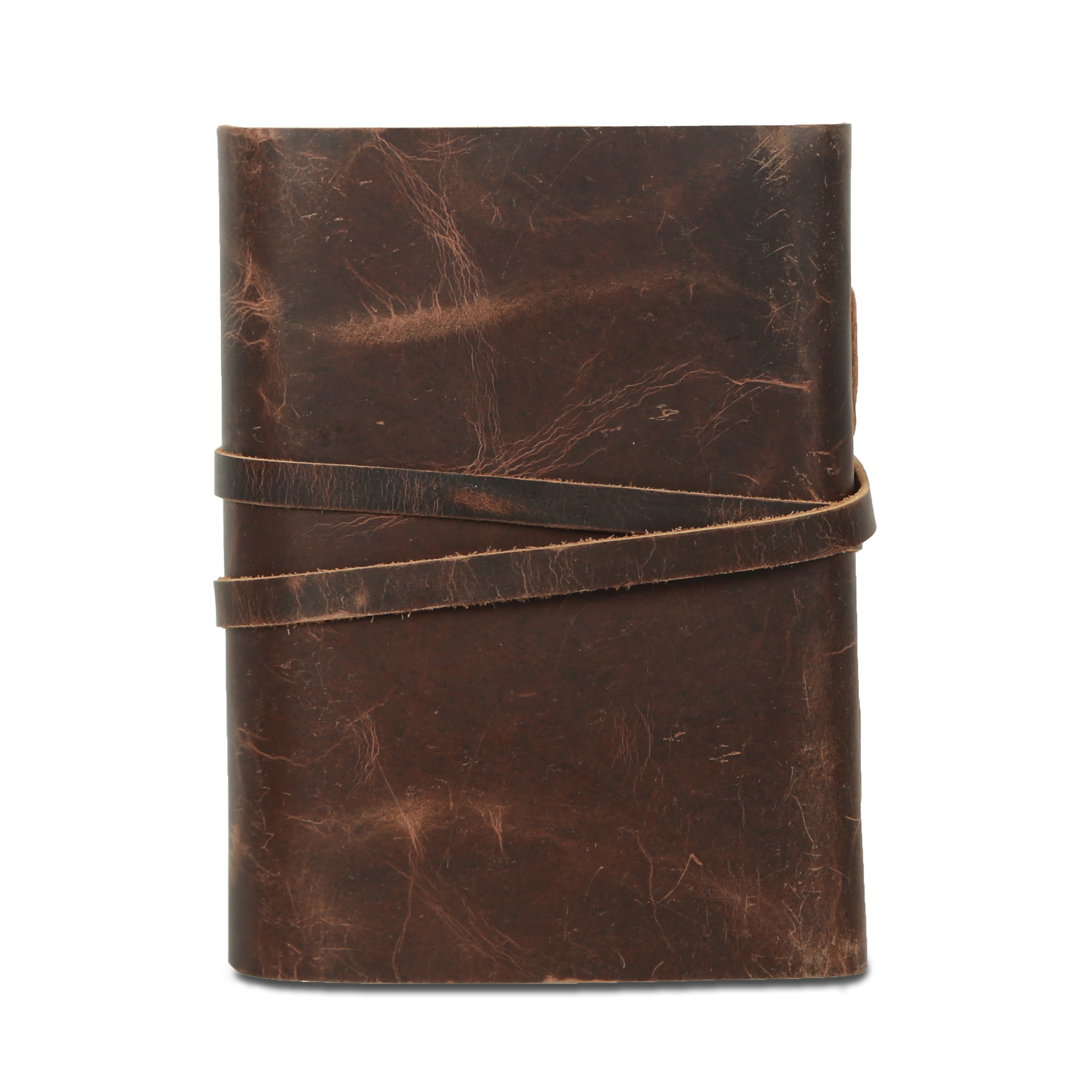 Leather Journal with Lined Deckle Edge Paper and Vintage Key – 7x5 Inch Handmade Writing Notebook for Men & Women