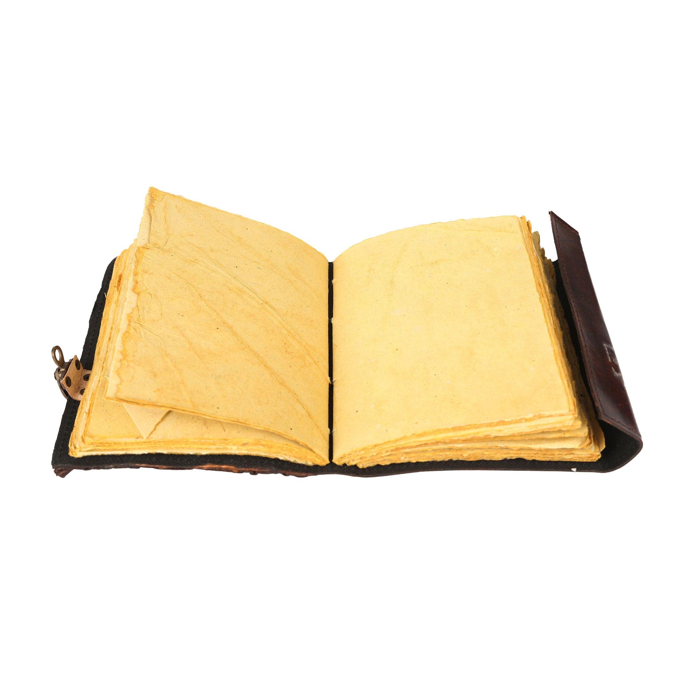 handmade deckle edge paper leather journal