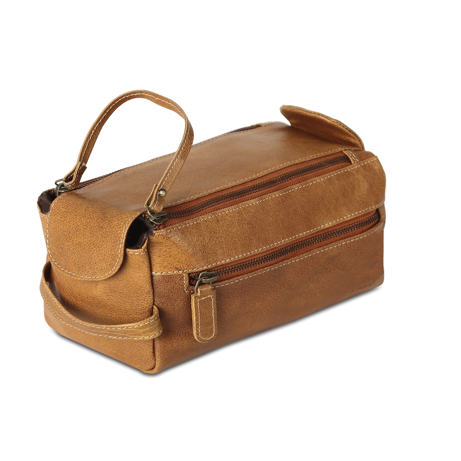 Genuine Buffalo Leather Toiletry Bag