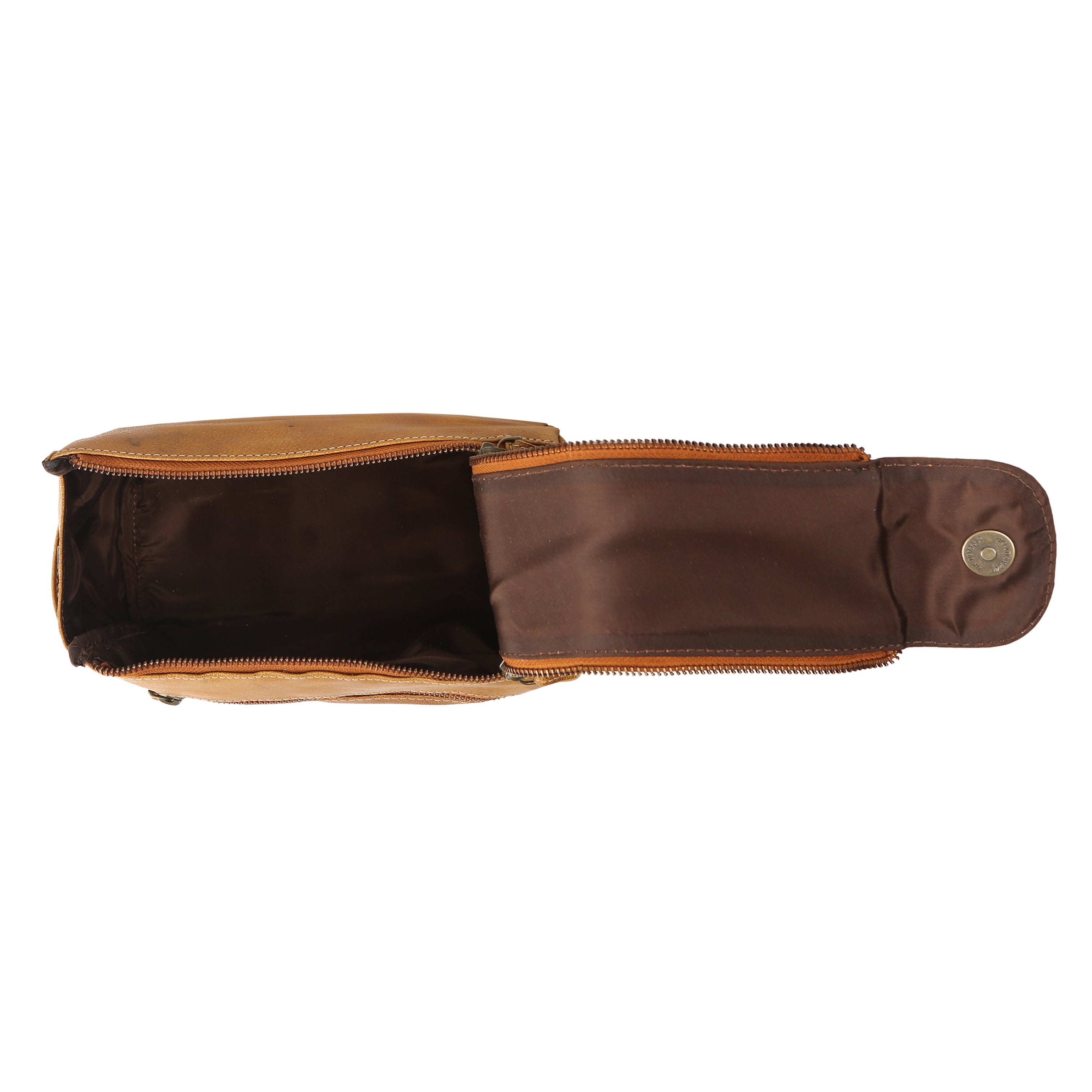 spacious leather toiletry kit for men
