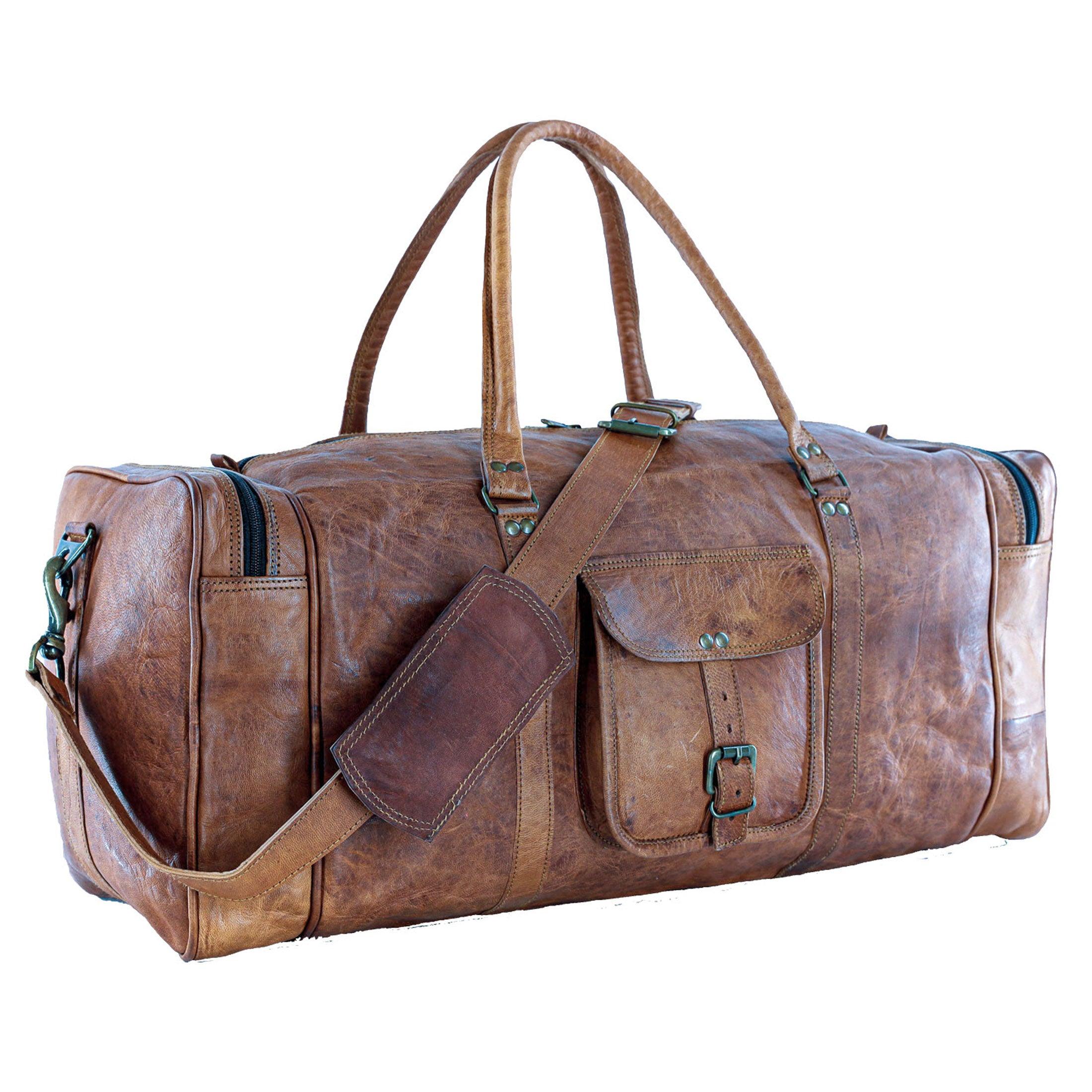 Gym and sports leather bag