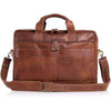 16 Inch Leather briefcases Laptop Messenger Bags for Men and Women Best Office School College Satchel Bag