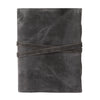 Leather Journal with unlined Deckle Edge Paper Vintage Key/ Handmade Writing Notebook Diary/ Bound Daily Notepad for Men & Women (Grey)