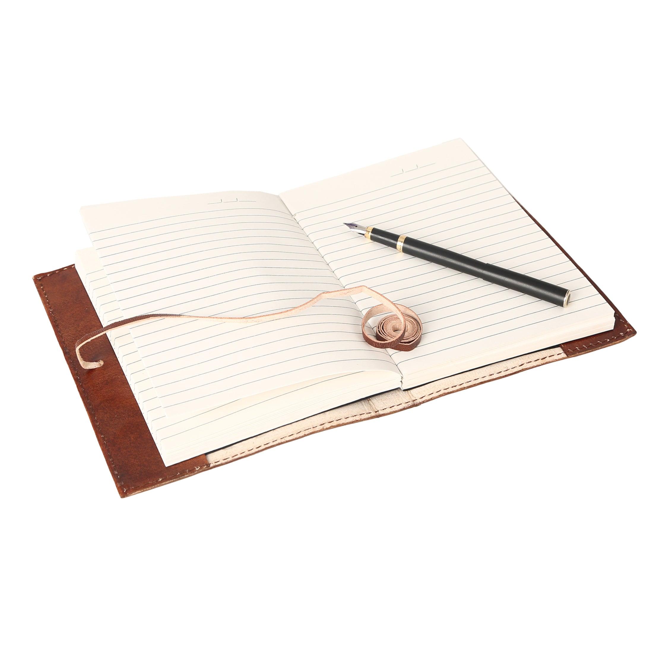 Refillable Lined leather journal for writers