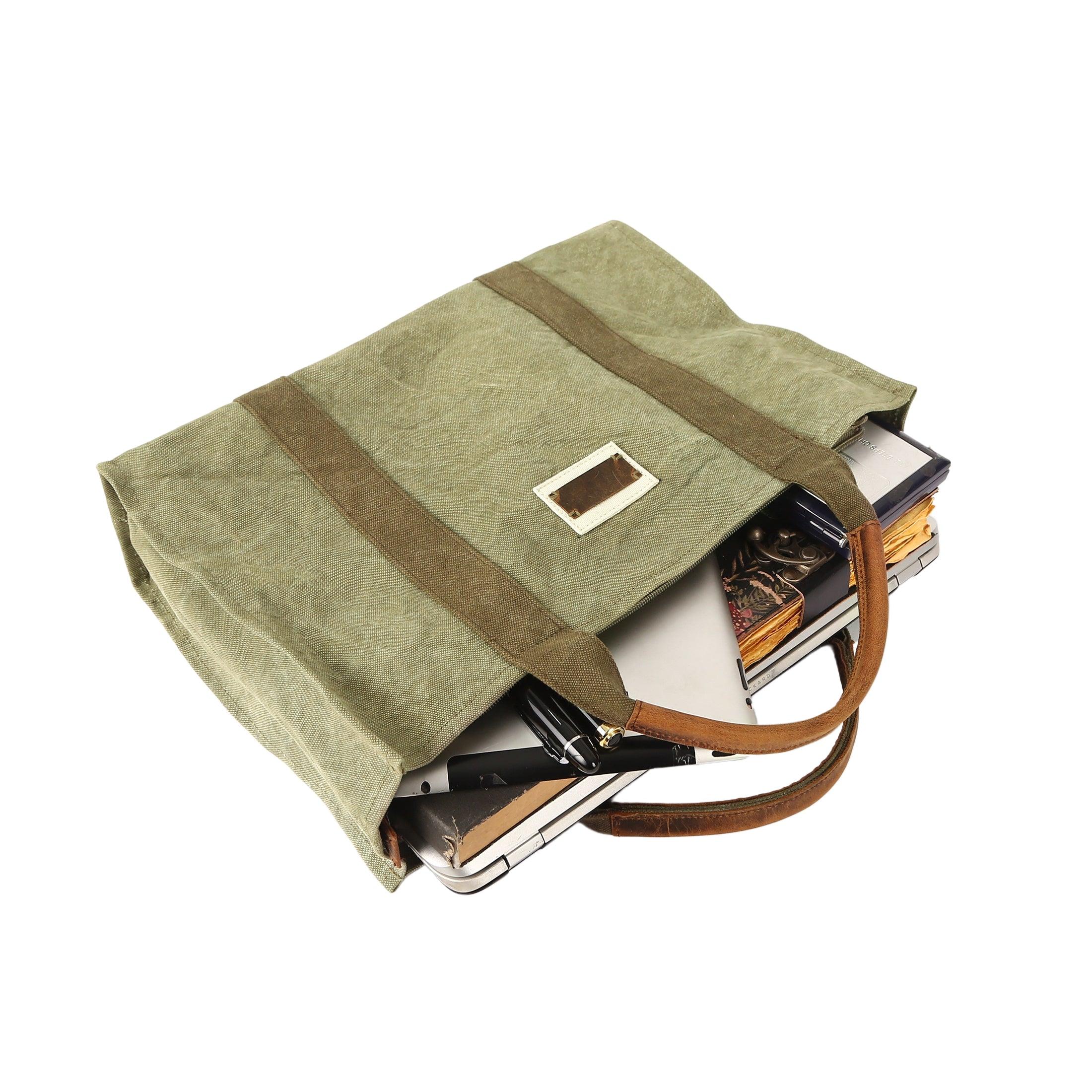 Compact jute crossbody tote for work and travel