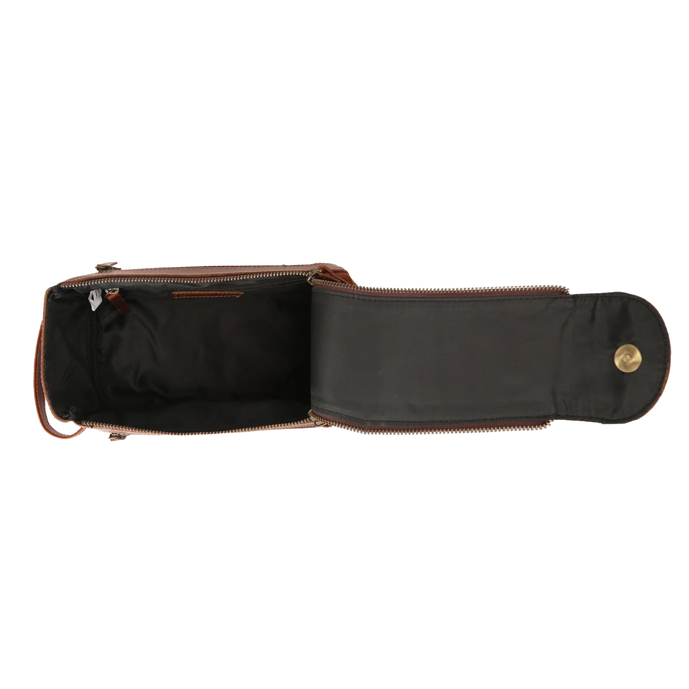 premium leather toiletry kit with extra pockets