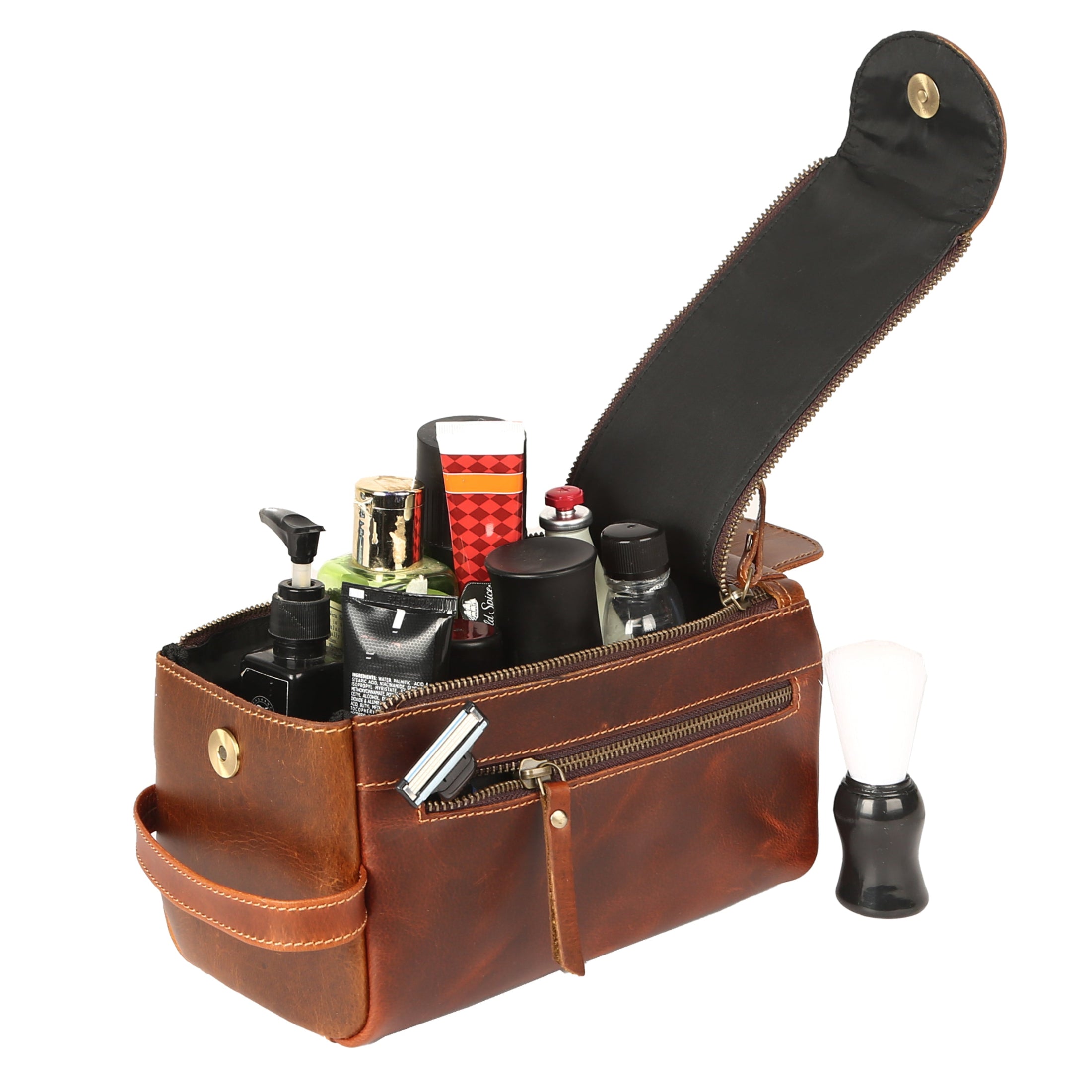 leather shaving kit for men for daily use