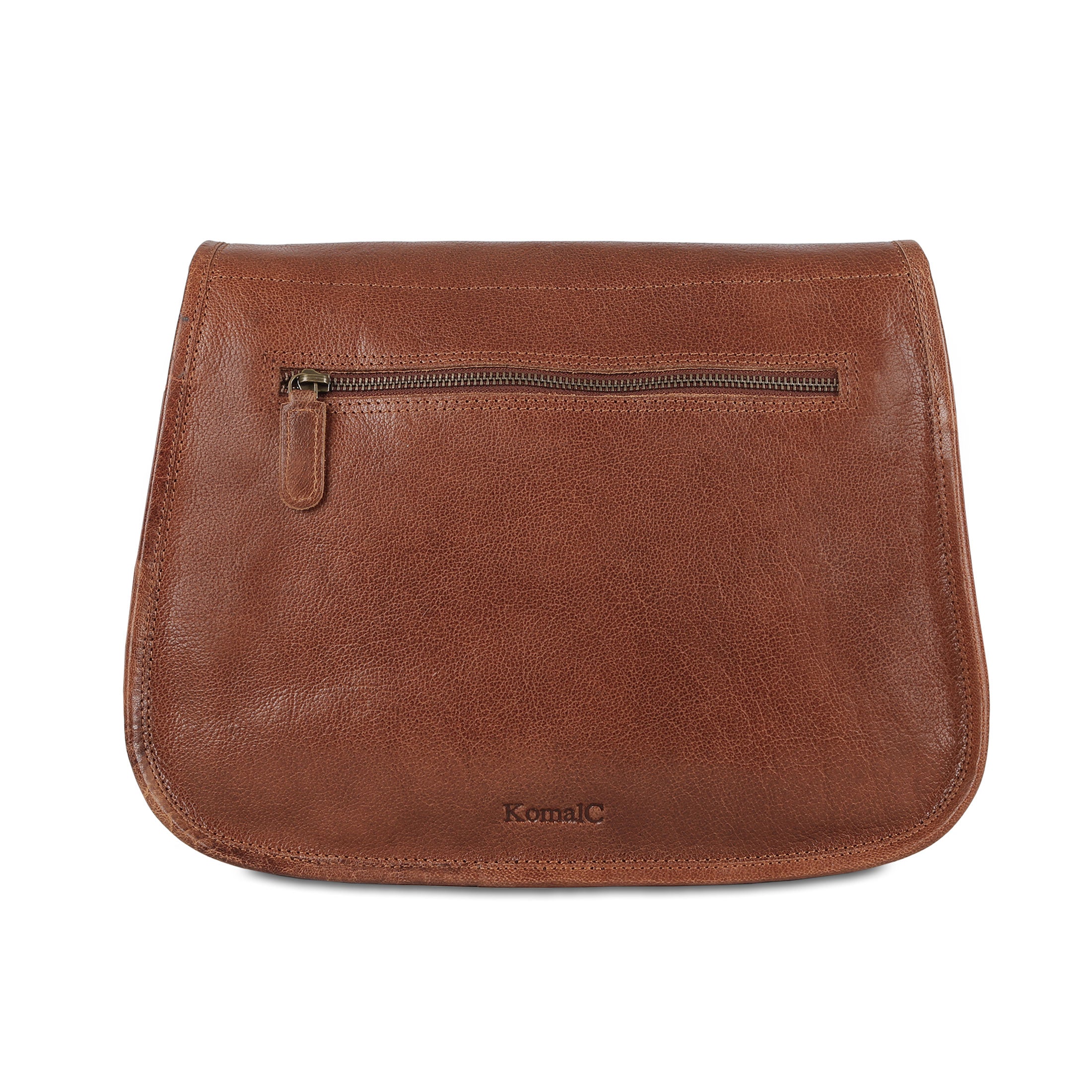 14-Inch Genuine Leather Shoulder Bag for Women – Crossbody Satchel, Ladies' Tote & Travel Purse