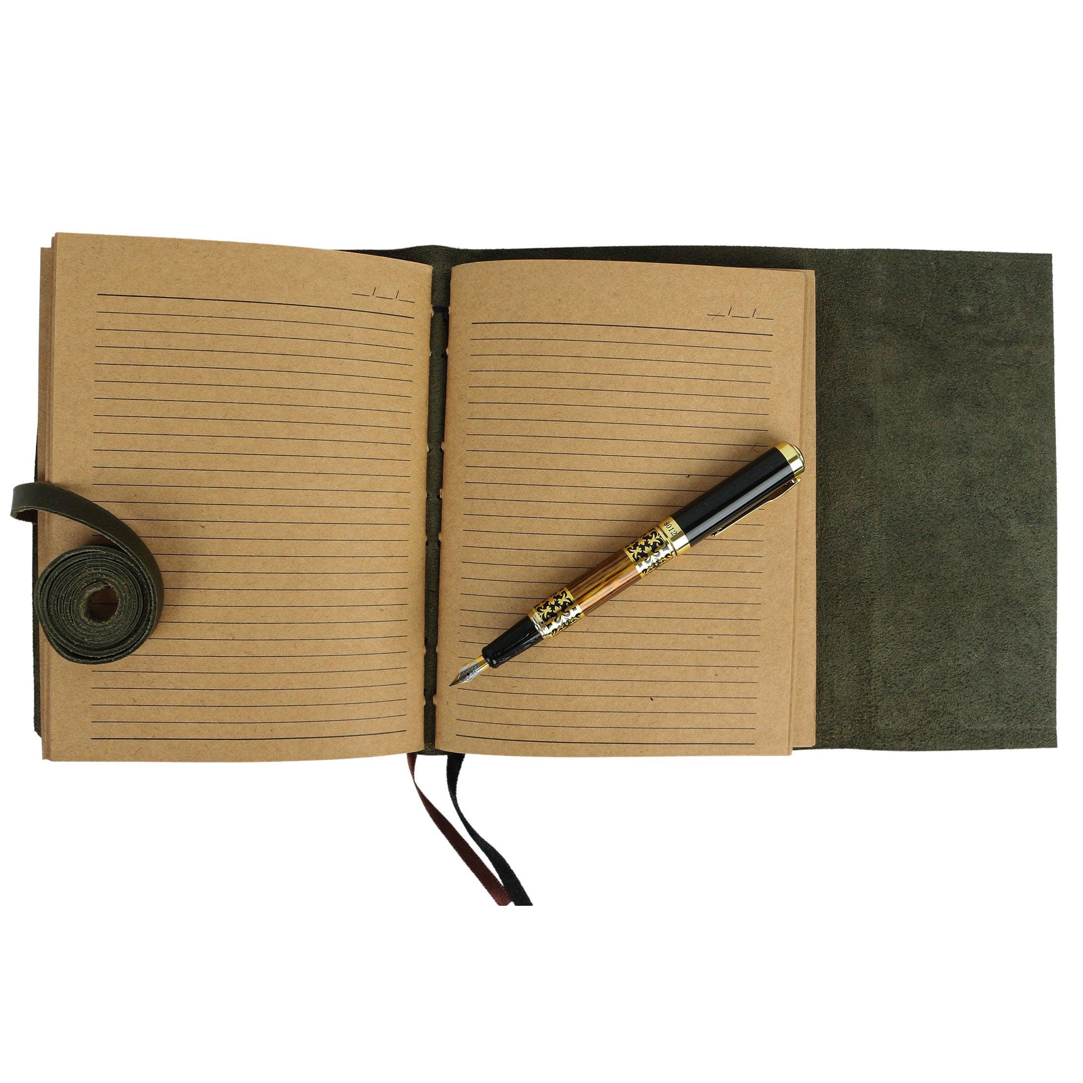 Handmade Lined Kraft Paper Notebook for artists and writers