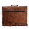 Leather 16 Inch Vintage Handmade Leather Messenger Bag for Laptop Briefcase Satchel Bag