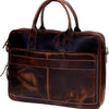 18 inch Premium Leather Briefcase for Men and Women