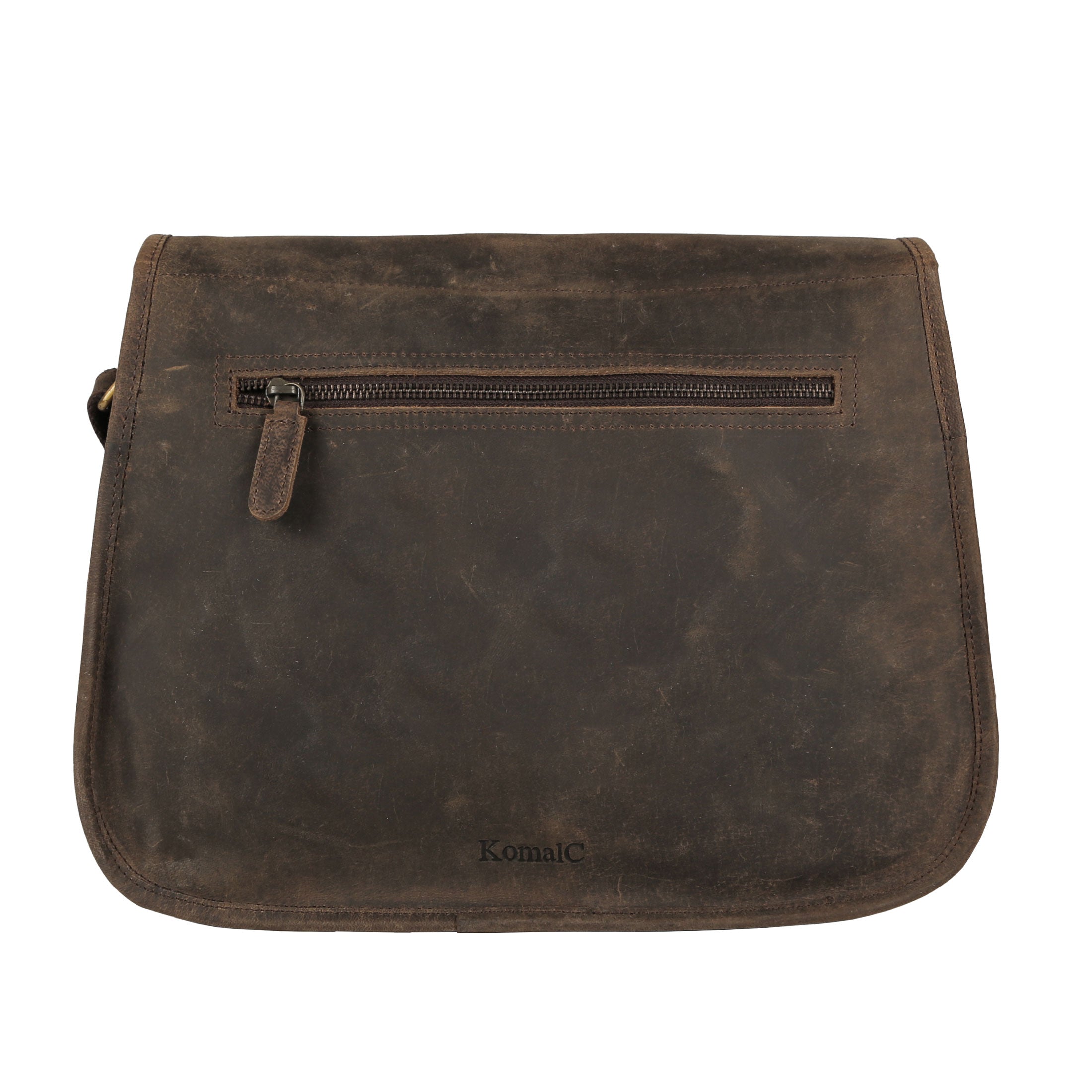 14-Inch Genuine Leather Purse – Women’s Crossbody Satchel, Shoulder Bag, Tote, and Travel Handbag