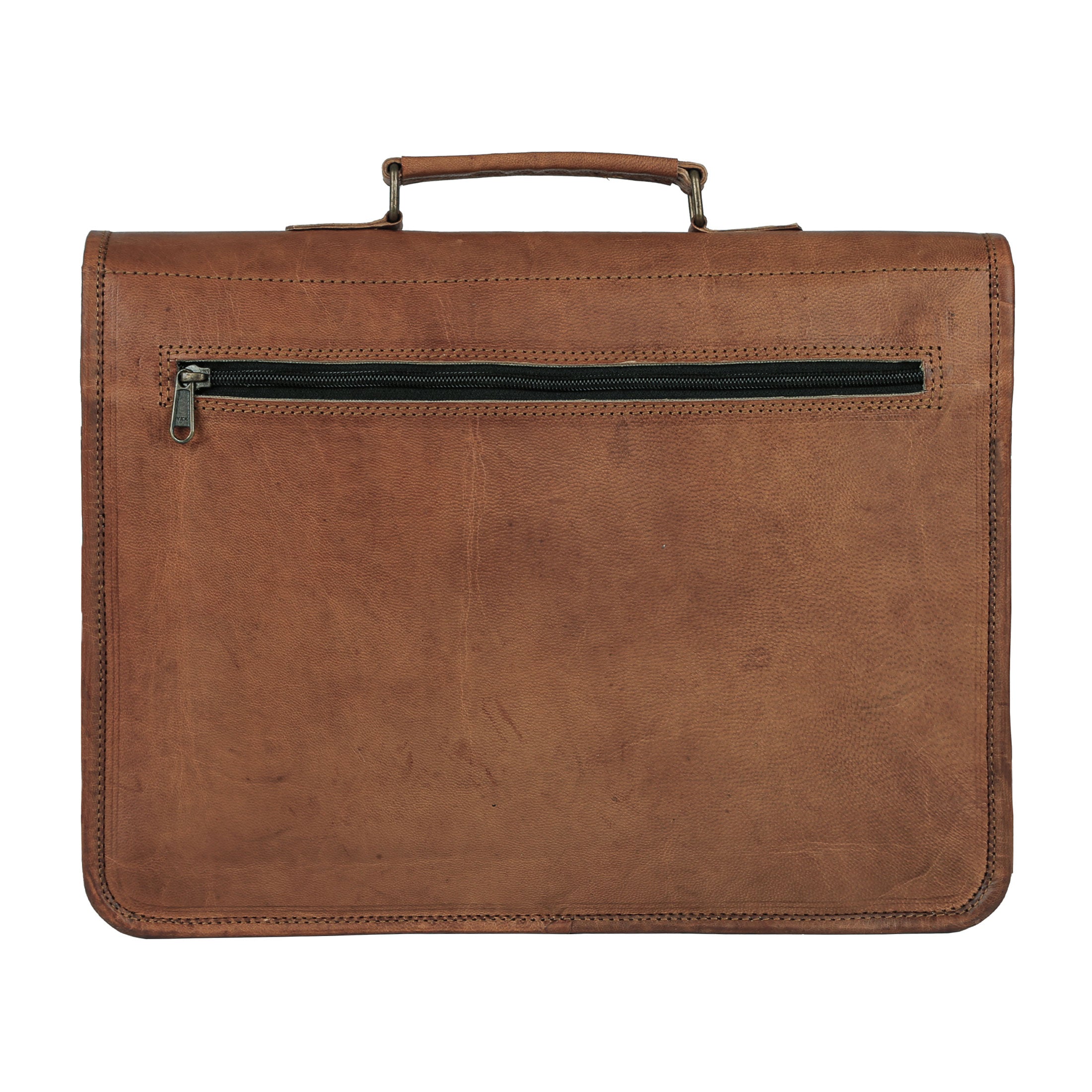 Vintage 15-Inch Laptop Messenger Bag – Leather Briefcase & Satchel for Men and Women