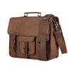 Vintage 15-Inch Laptop Messenger Bag – Leather Briefcase & Satchel for Men and Women