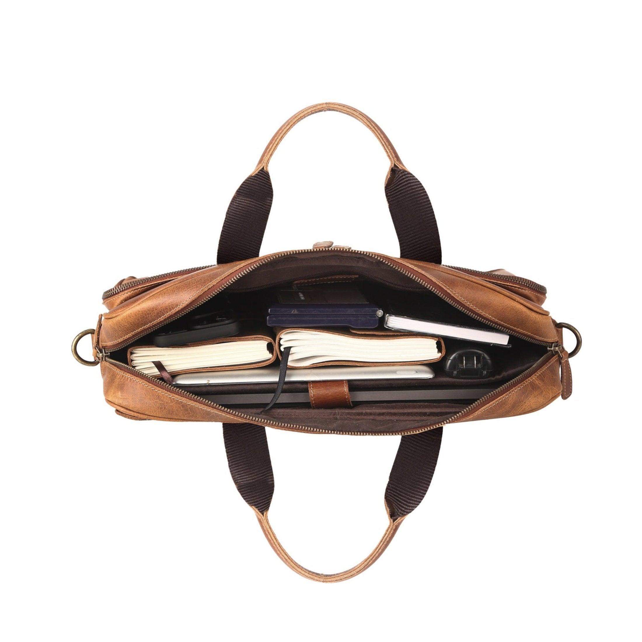backpack briefcase laptop bag Leather Laptop Messenger Bag – Briefcase for Work