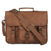 Vintage 15-Inch Laptop Messenger Bag – Leather Briefcase & Satchel for Men and Women